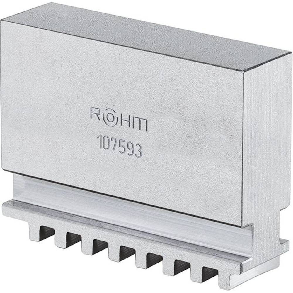 Silbermetall-Bearbeitungsklemme oder Verbindungsblock mit eingravierter Aufschrift „ROHM 107593
