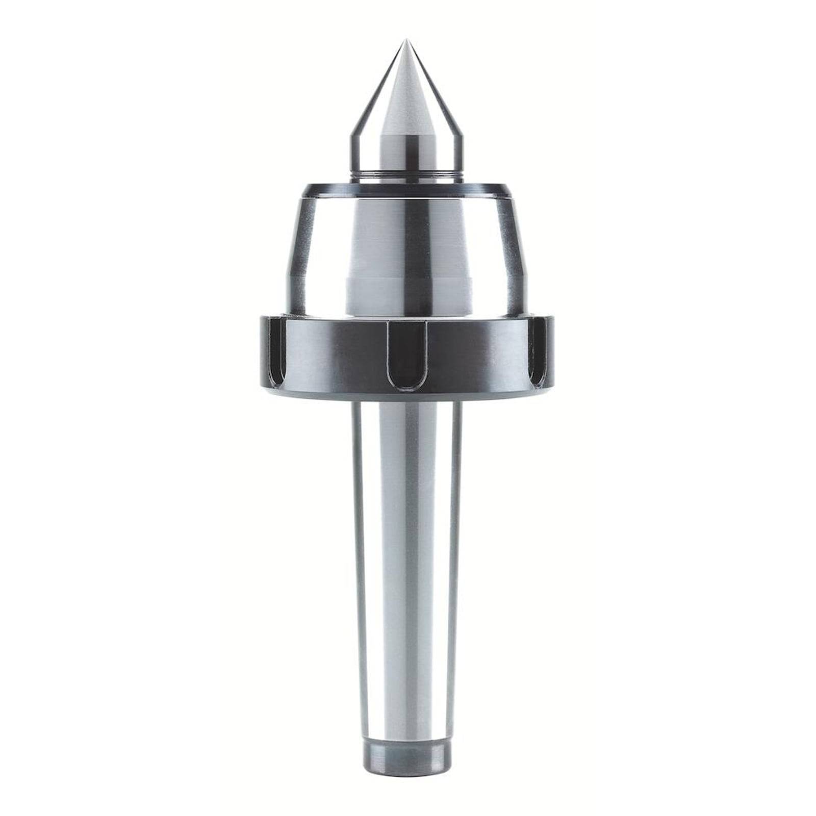 Ein Präzisionswerkzeug aus Metall mit einer konischen Spitze und zylindrischer Basis, das zum Bearbeiten oder Ausrichten in mechanischen Anwendungen verwendet wird.