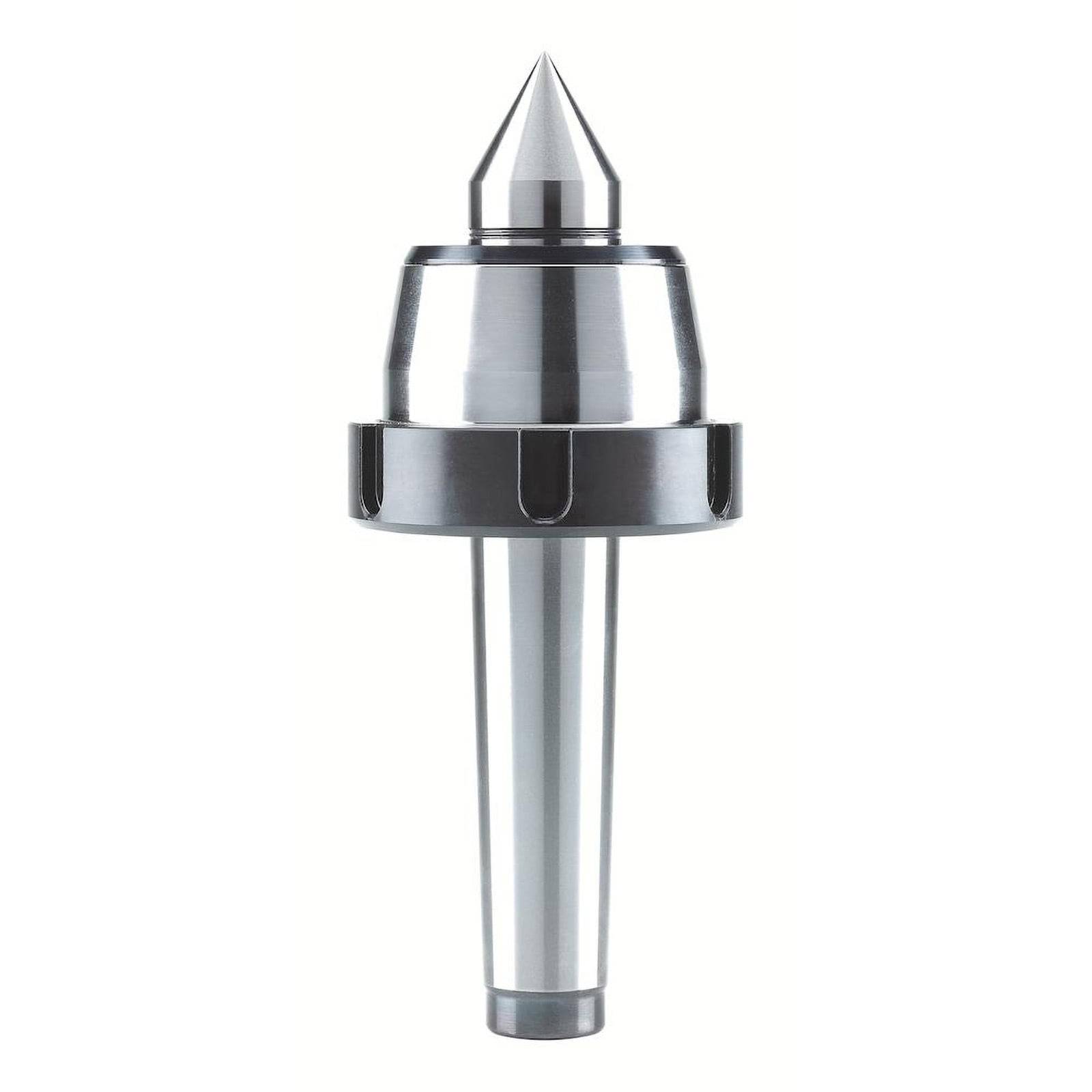 Ein präzisions-Metalwerkzeug mit konischer Spitze und zylindrischer Basis, das zum Bearbeiten und Sichern von Werkstücken in industriellen Umgebungen verwendet wird.