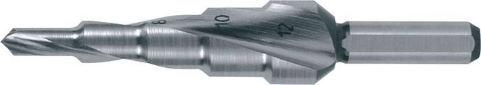 Stufenbohrer Bohrber.4-12mm HSS Spiralnut Z.2 Stufen 5 RUKO