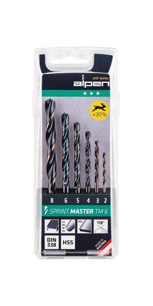 ALPEN-MAYKESTAG Spiralbohrersatz DIN 338 Typ N Sprint Master Nenn-Ø