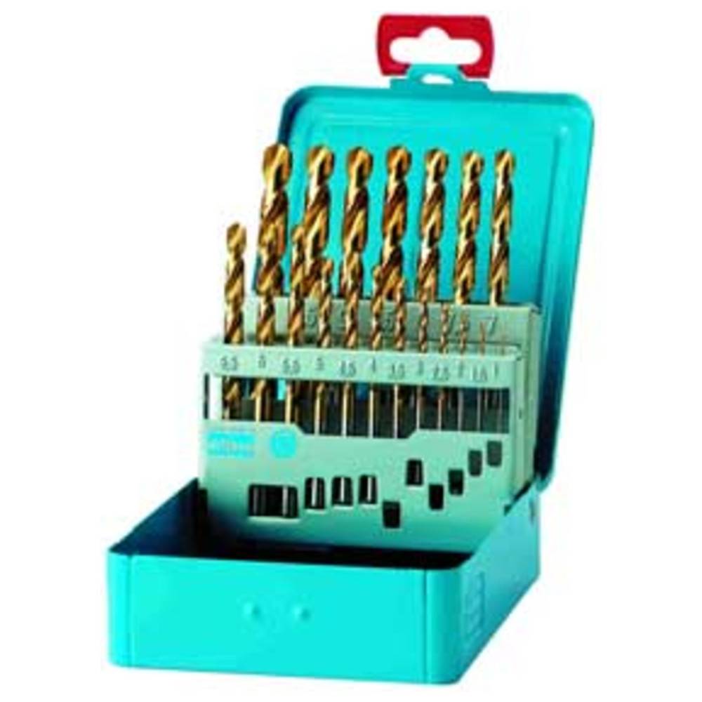 Dönges Spiralbohrer-Satz DIN 338 N, HSS TiN, 1,0-10,0 mm, 0,5 mm steigend