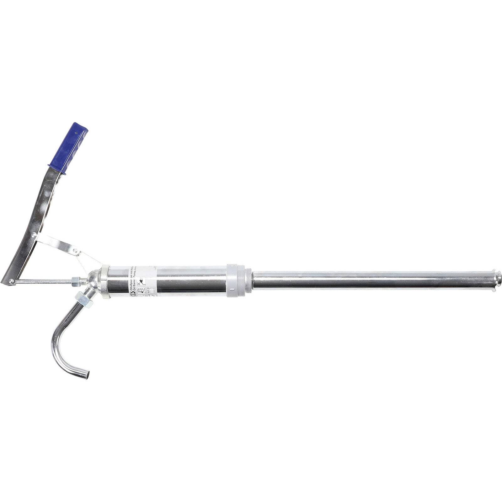 Eine Kartuschenpistole mit blauem Griff, entwickelt zum Auftragen von Dichtstoff oder Klebstoff, vor einem weißen Hintergrund.