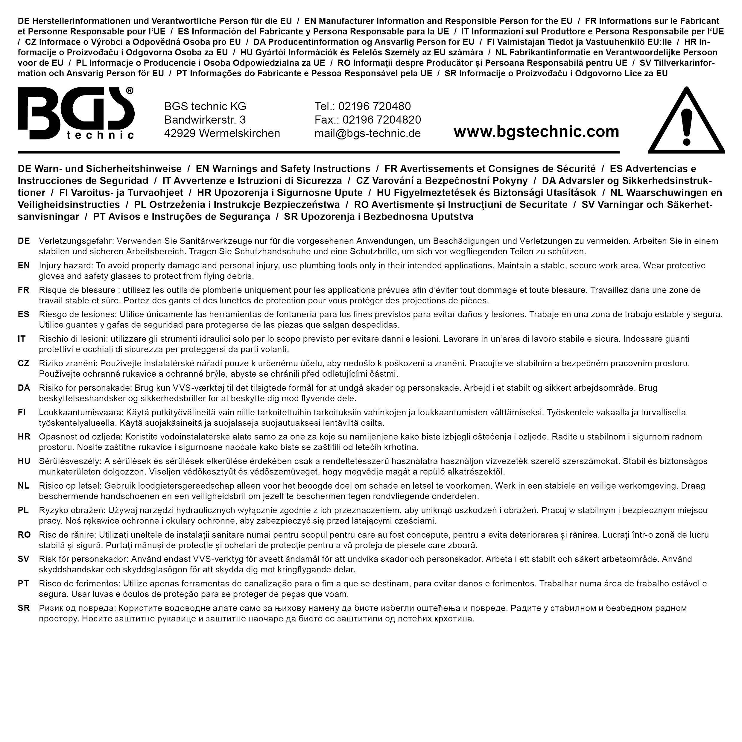 BGS technic Sanitr-Kreuzschlssel