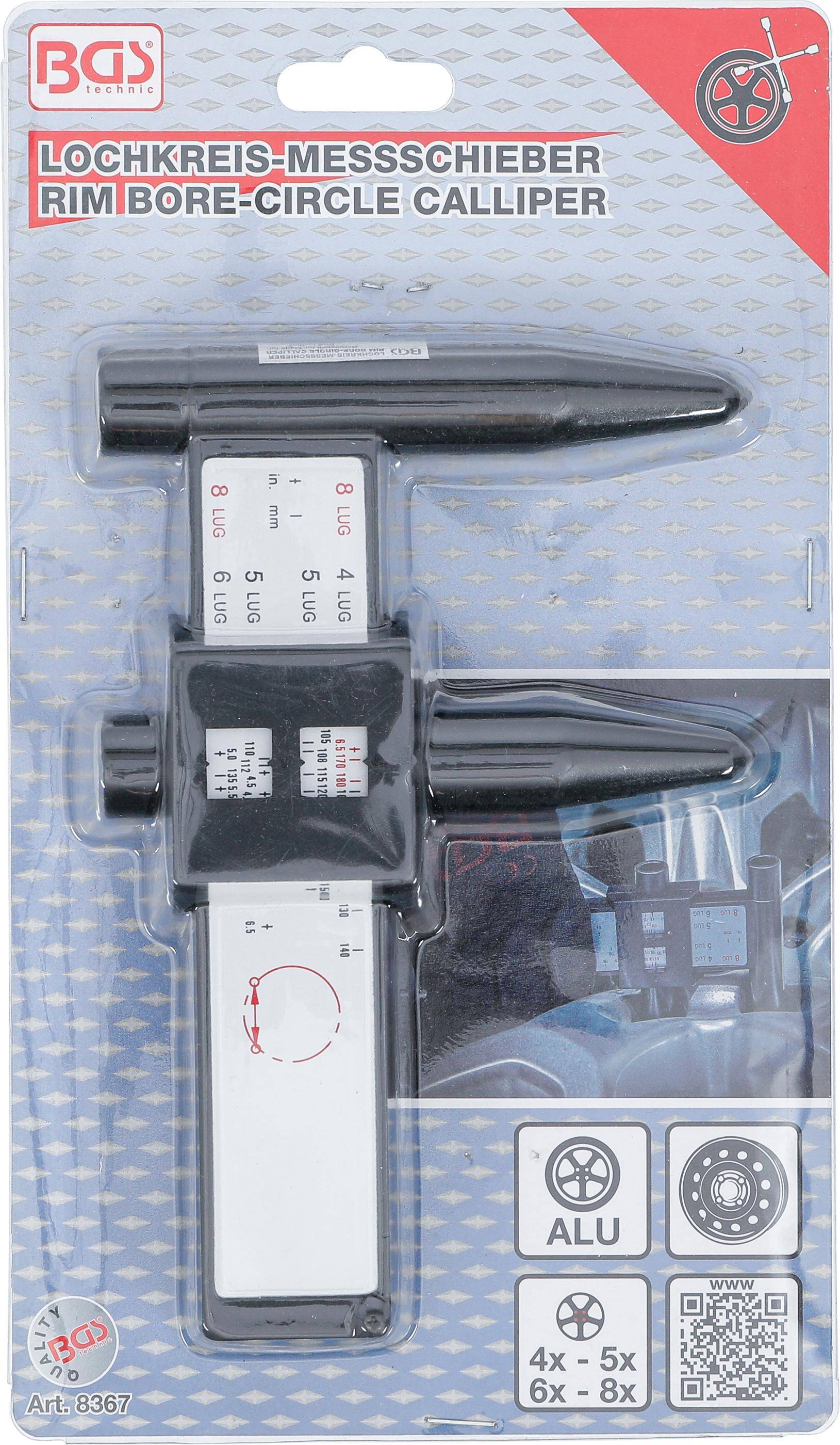 BGS technic Lochkreis-Messschieber