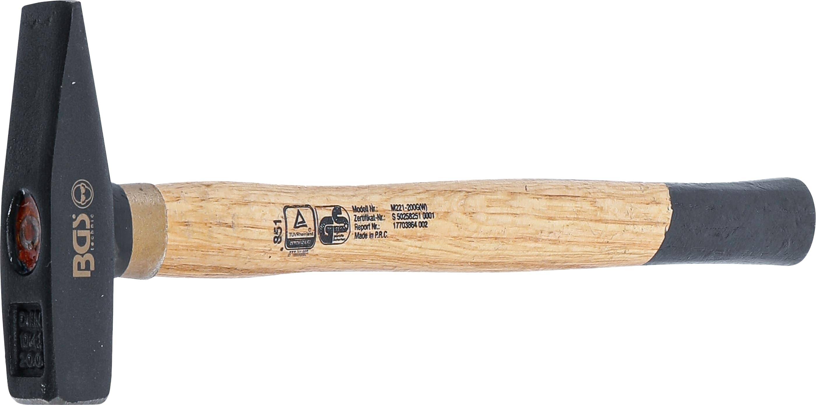 BGS TECHNIC Schlosserhammer, 851, DIN 1041, 200 g