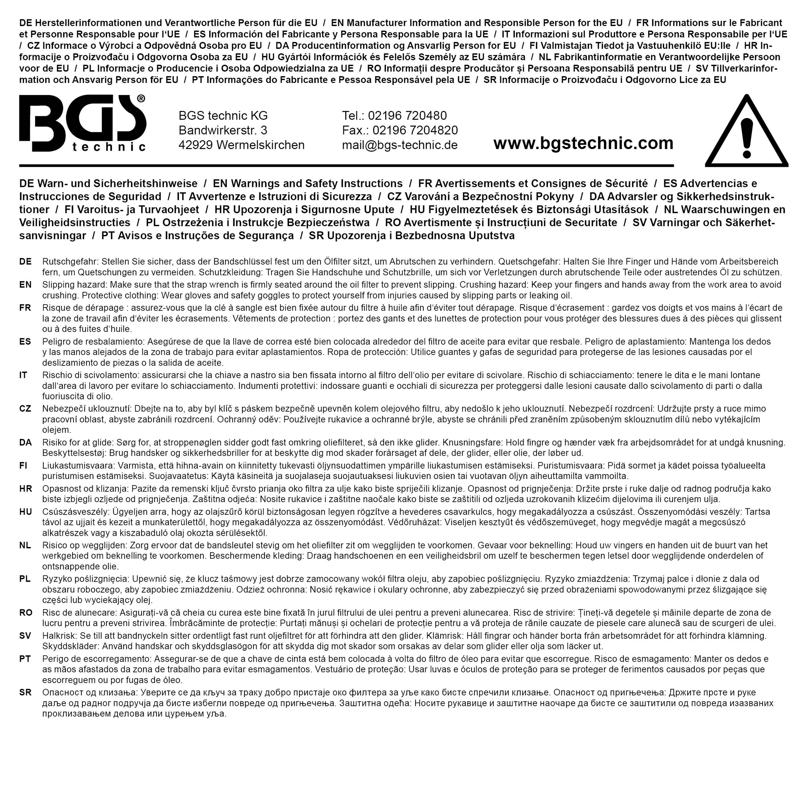 BGS technic Ersatzband fr Art. 1028