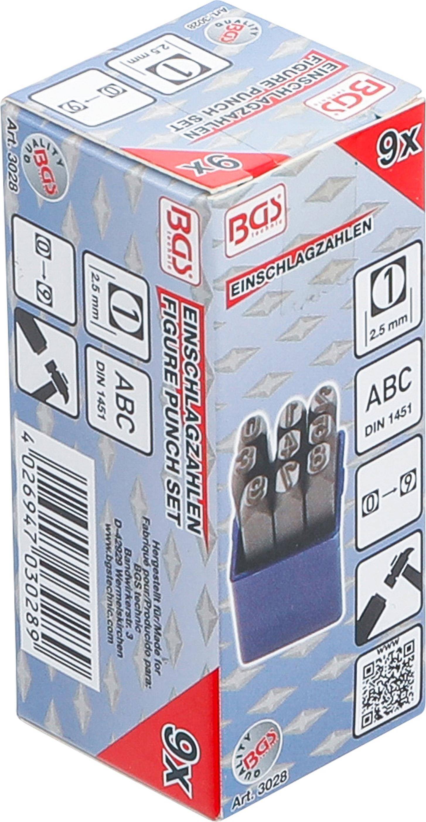 BGS technic Einschlagzahlen | 2,5 mm