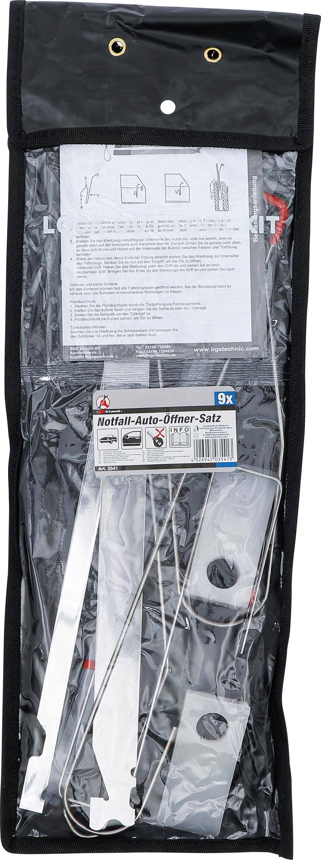 BGS Do It Yourself Notfall-Auto-Öffner-Satz