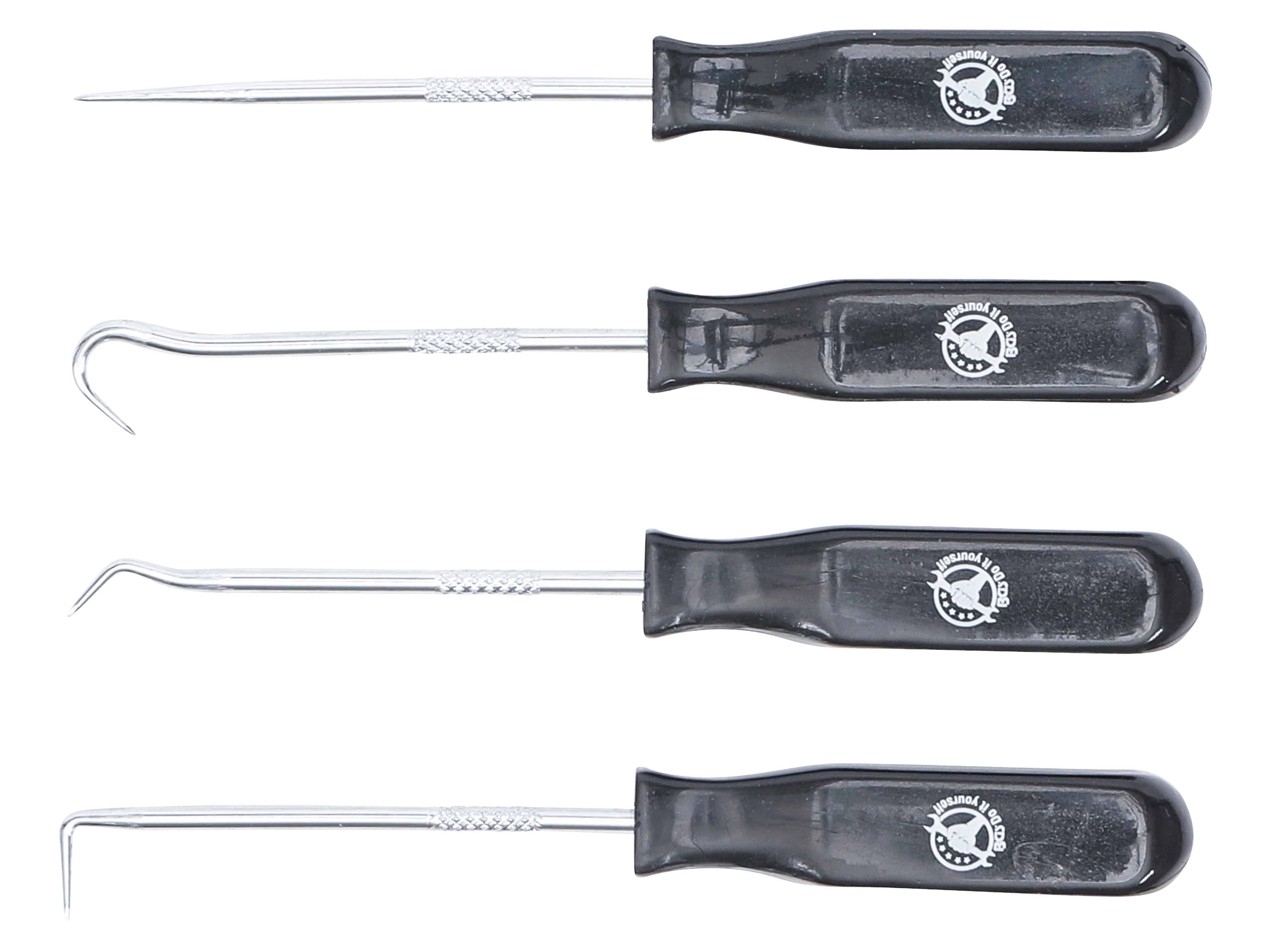 BGS TECHNIC Mini-Ahlen und Haken-Set