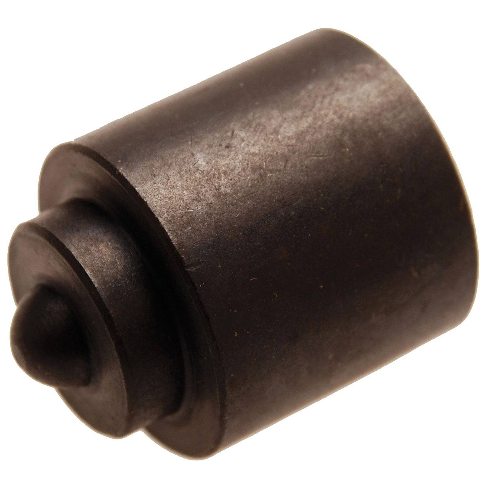 Ein zylindrisches Metallobjekt mit gerillter Oberfläche, möglicherweise ein mechanisches Teil oder eine Werkzeugkomponente.