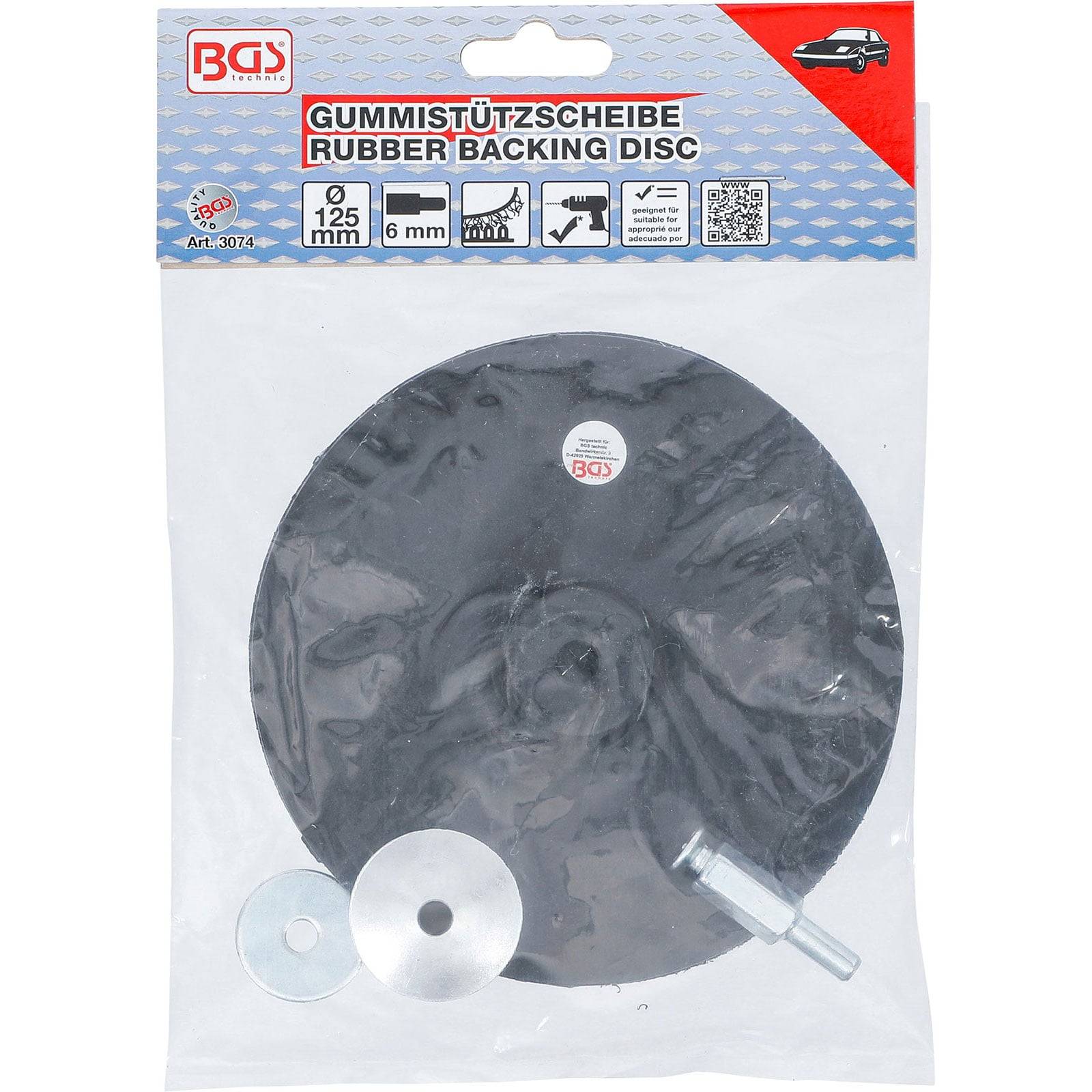BGS Gummistützscheibe Ø 125 mm - 3074