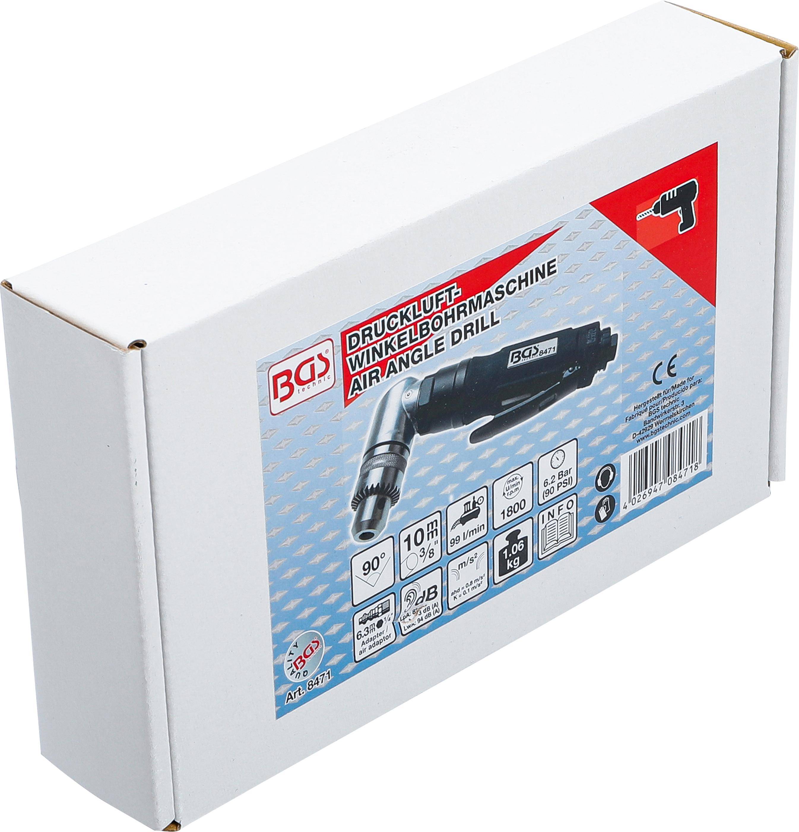 BGS technic Druckluft-Winkelbohrmaschine