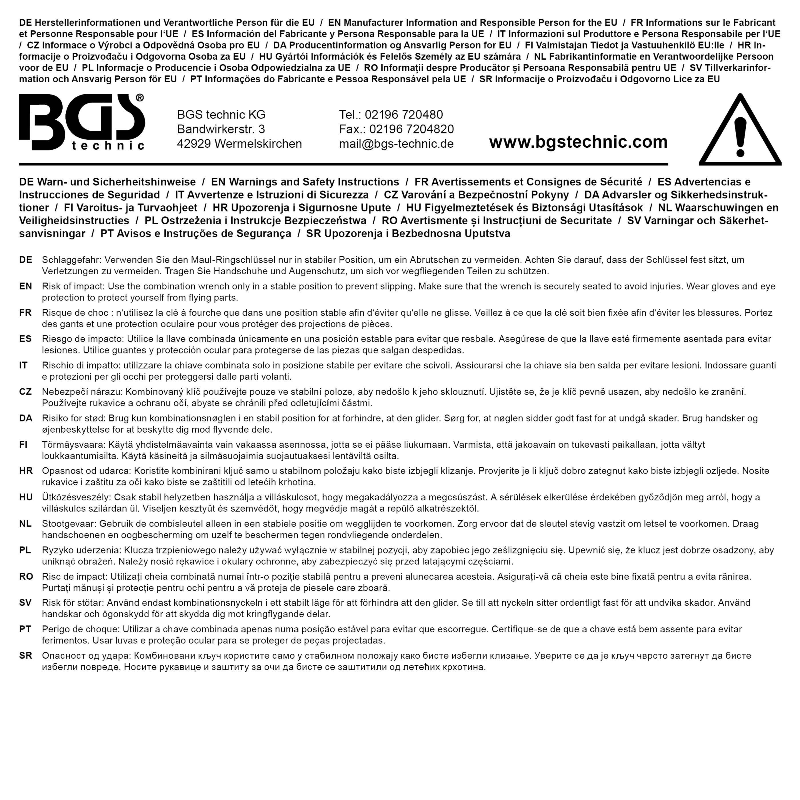 BGS technic Maul-Ringschlssel | SW 13/16"