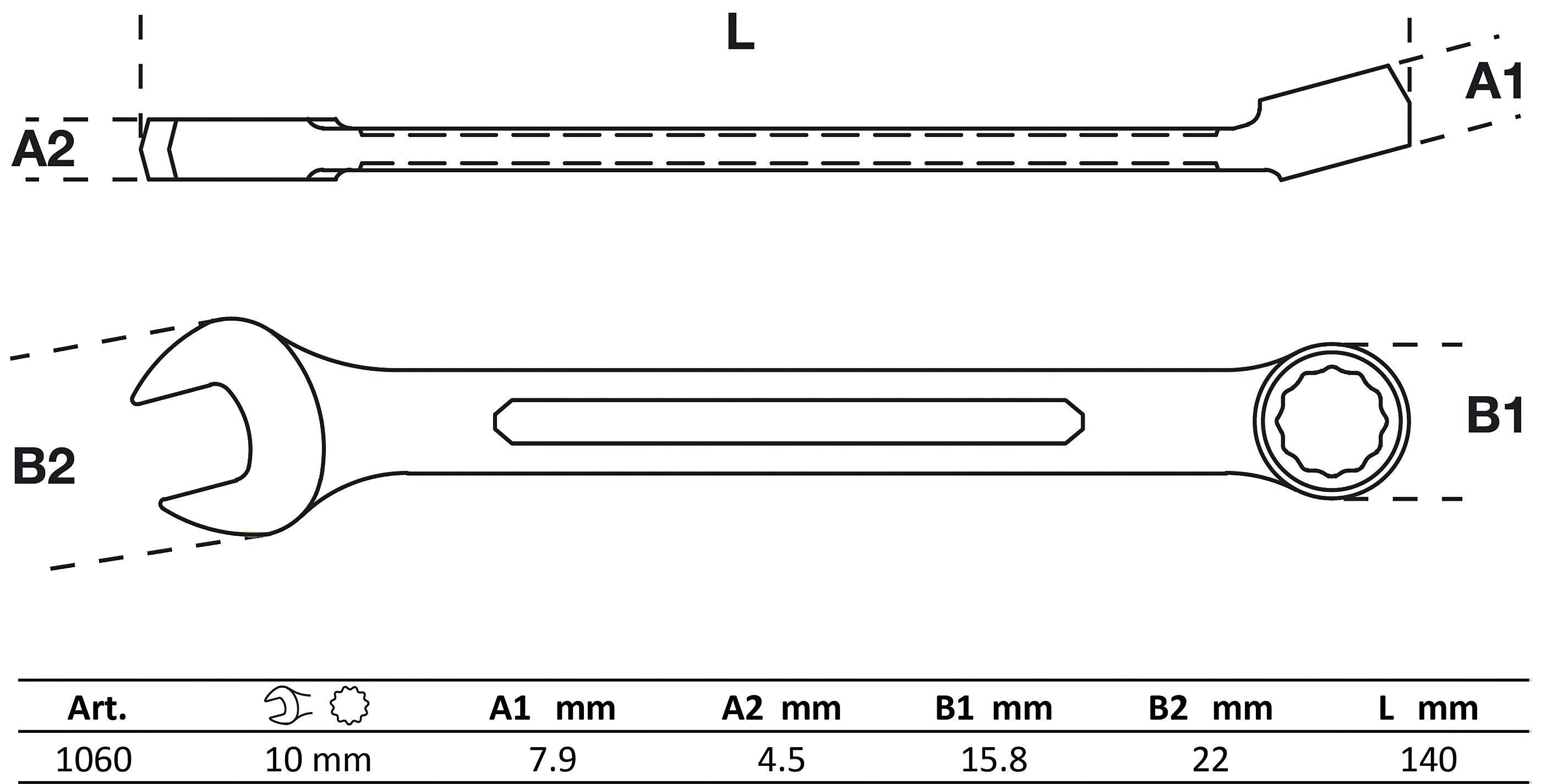 BGS Maul-Ringschlüssel | SW 10 mm