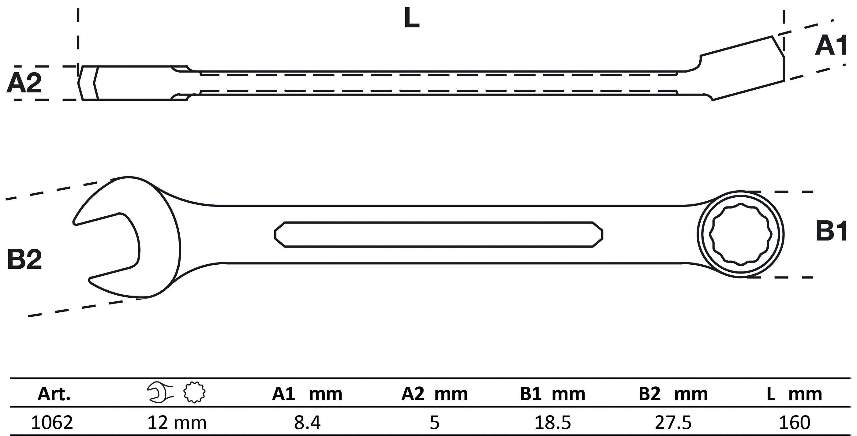 BGS Maul-Ringschlüssel | SW 12 mm