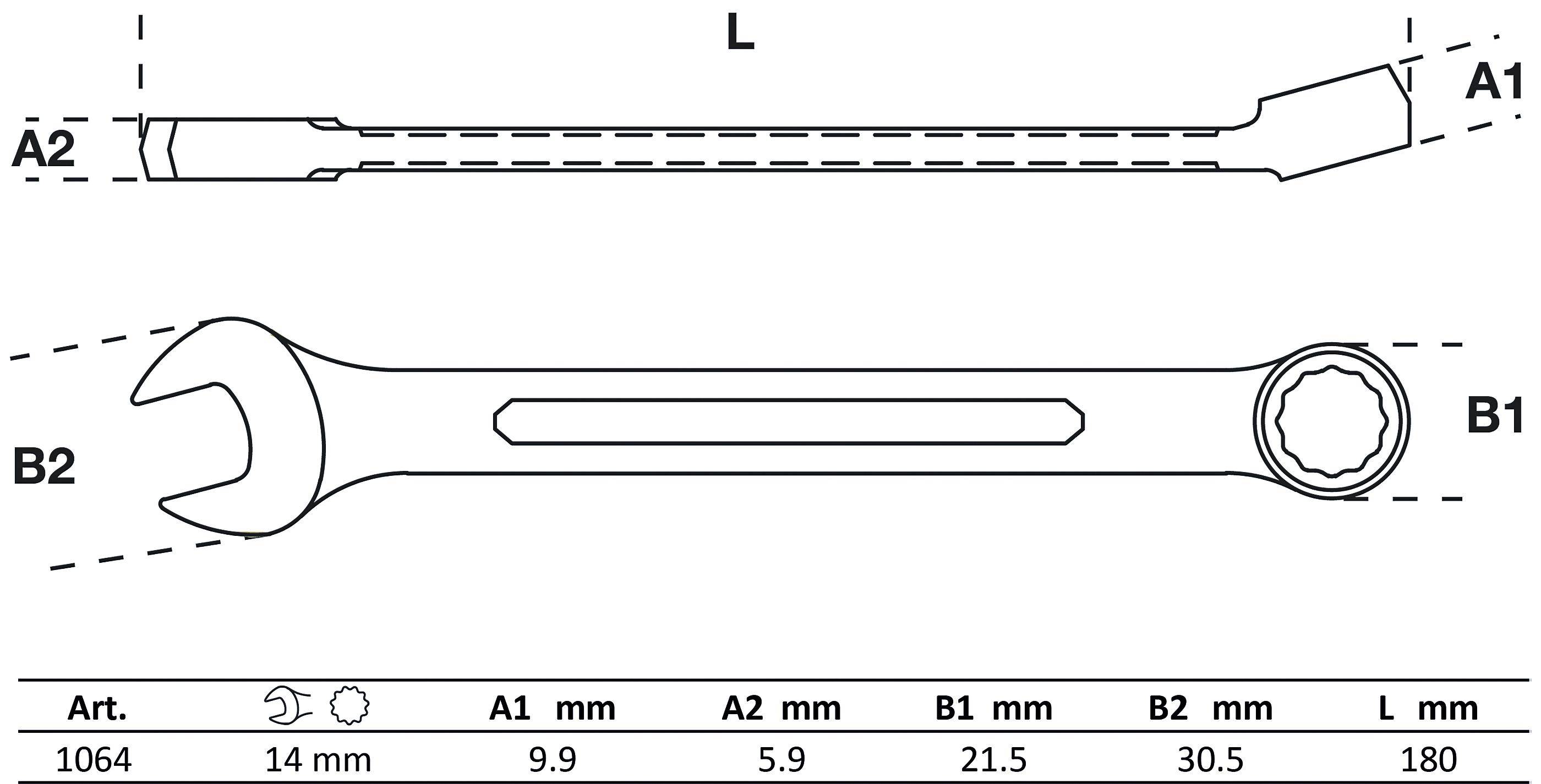 BGS Maul-Ringschlüssel | SW 14 mm