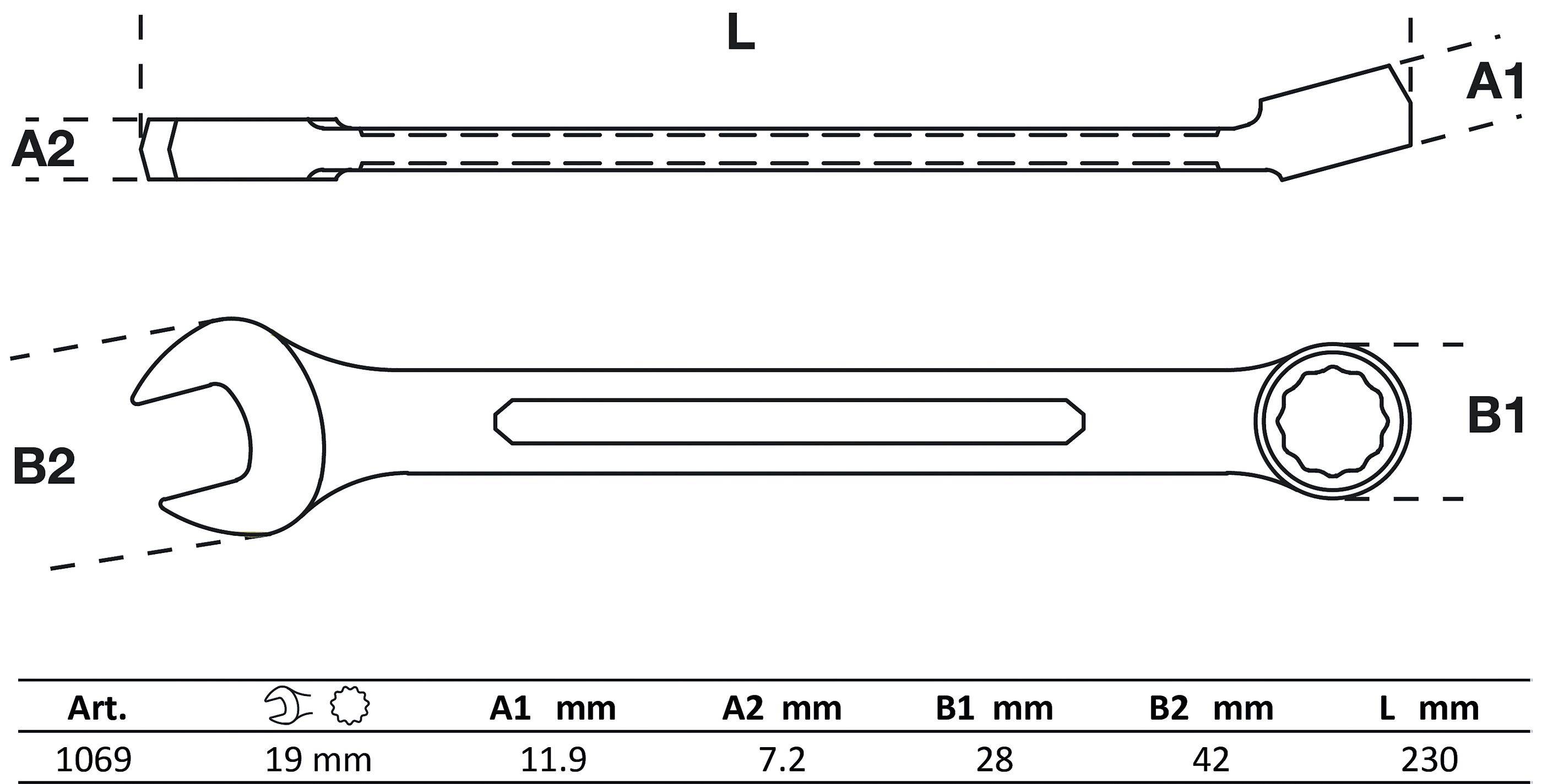 BGS Maul-Ringschlüssel | SW 19 mm