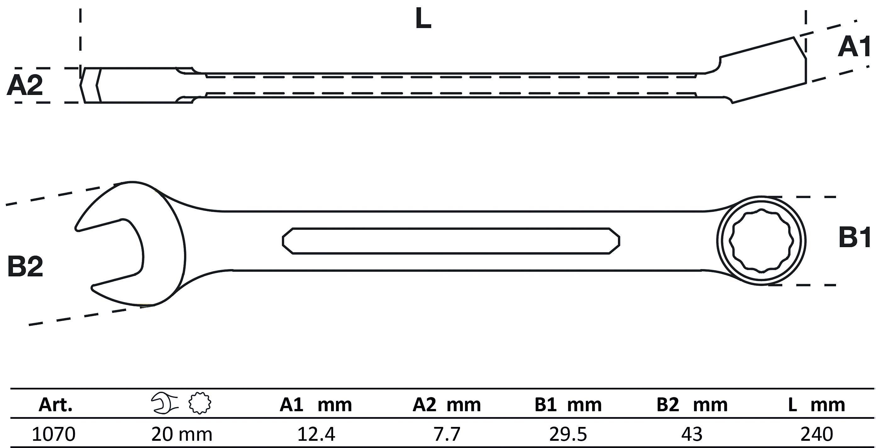BGS Maul-Ringschlüssel | SW 20 mm