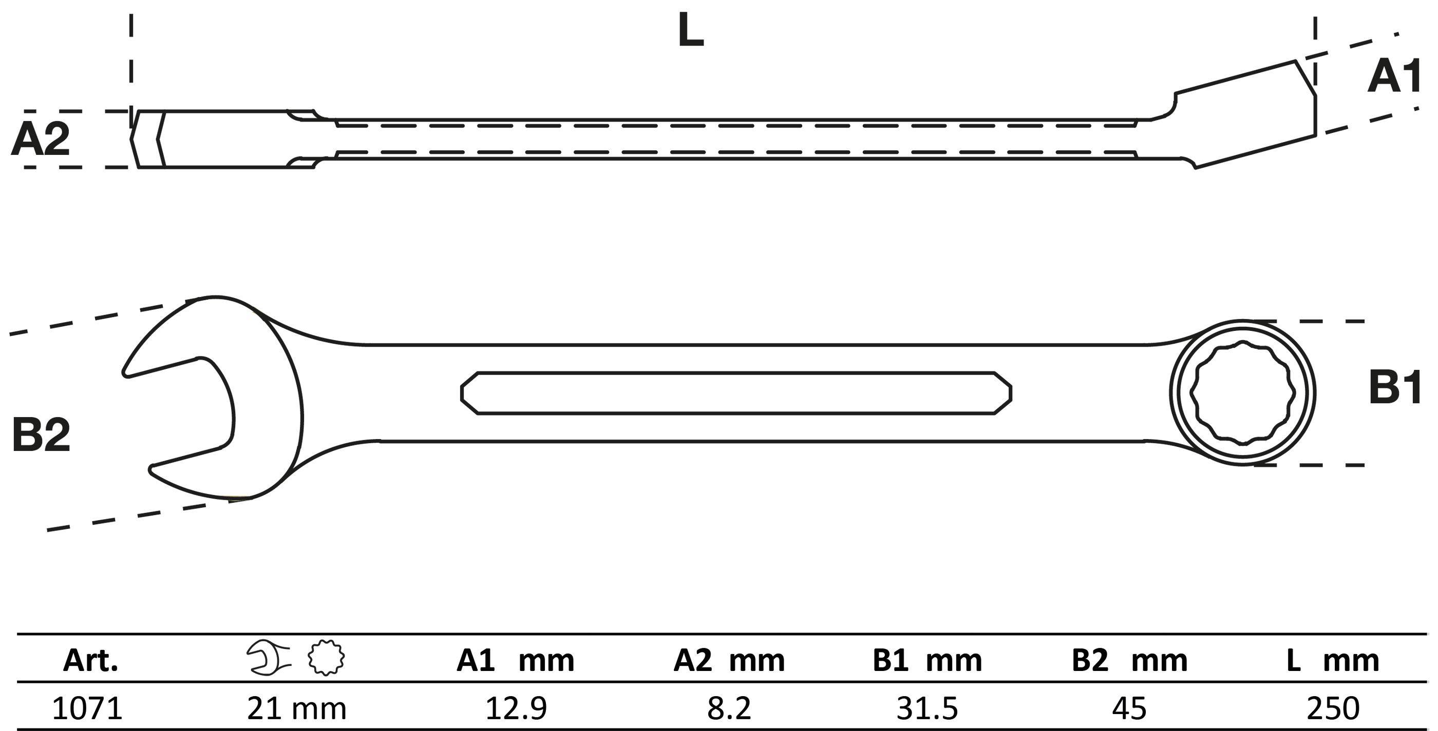 BGS Maul-Ringschlssel | SW 21 mm