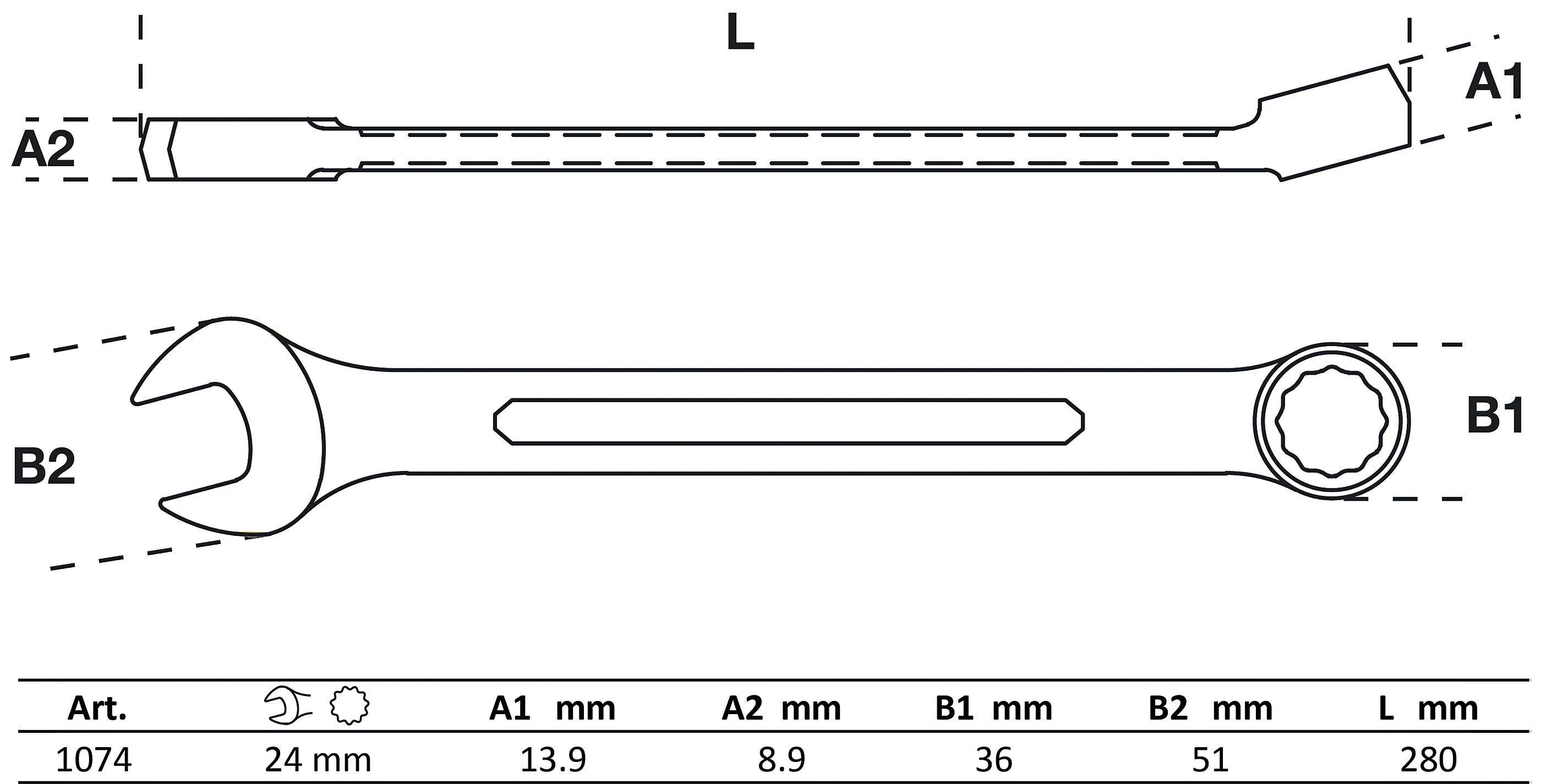 BGS Maul-Ringschlüssel | SW 24 mm