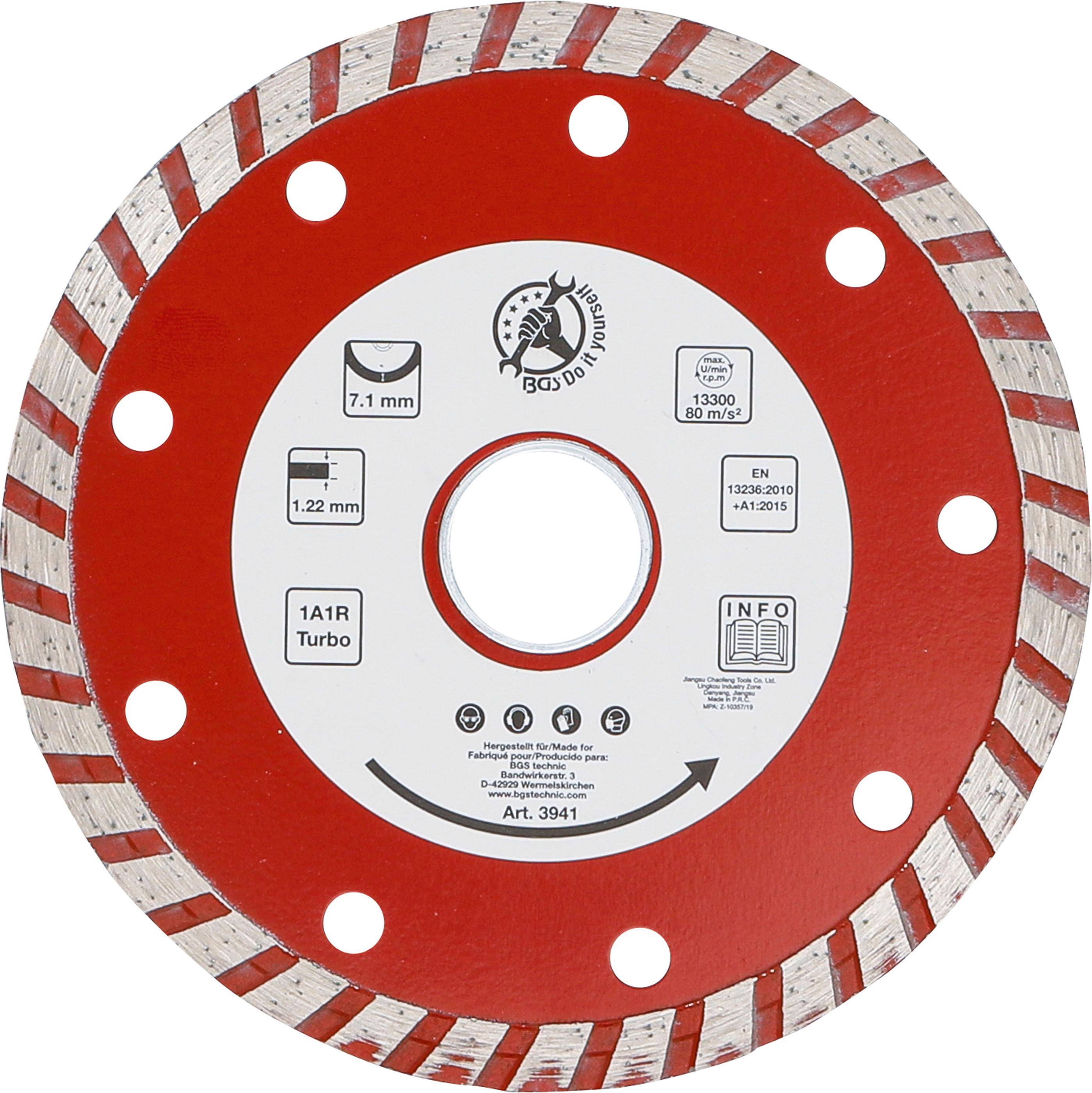 BGS Do It Yourself Turbo-Trennscheibe | 115 mm