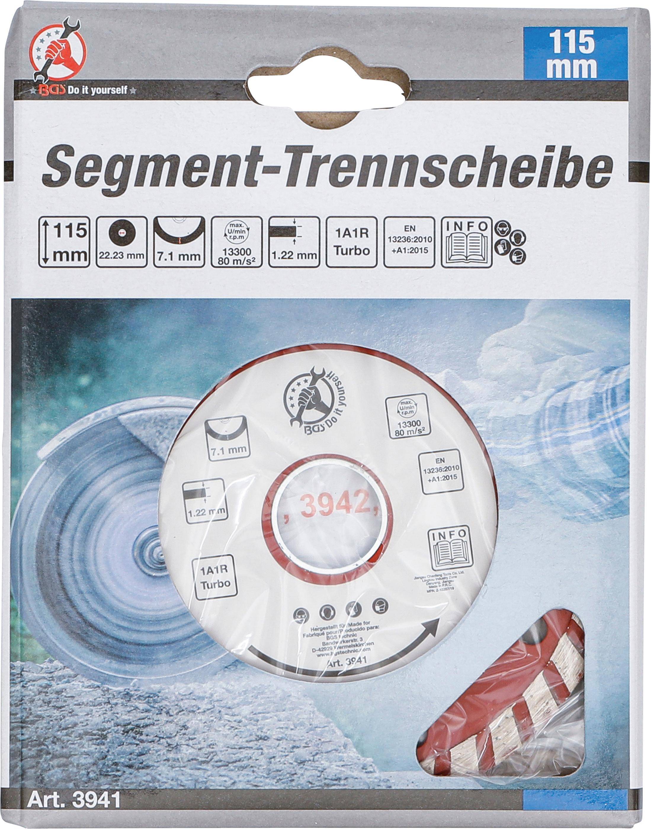 BGS Do It Yourself Turbo-Trennscheibe | 115 mm