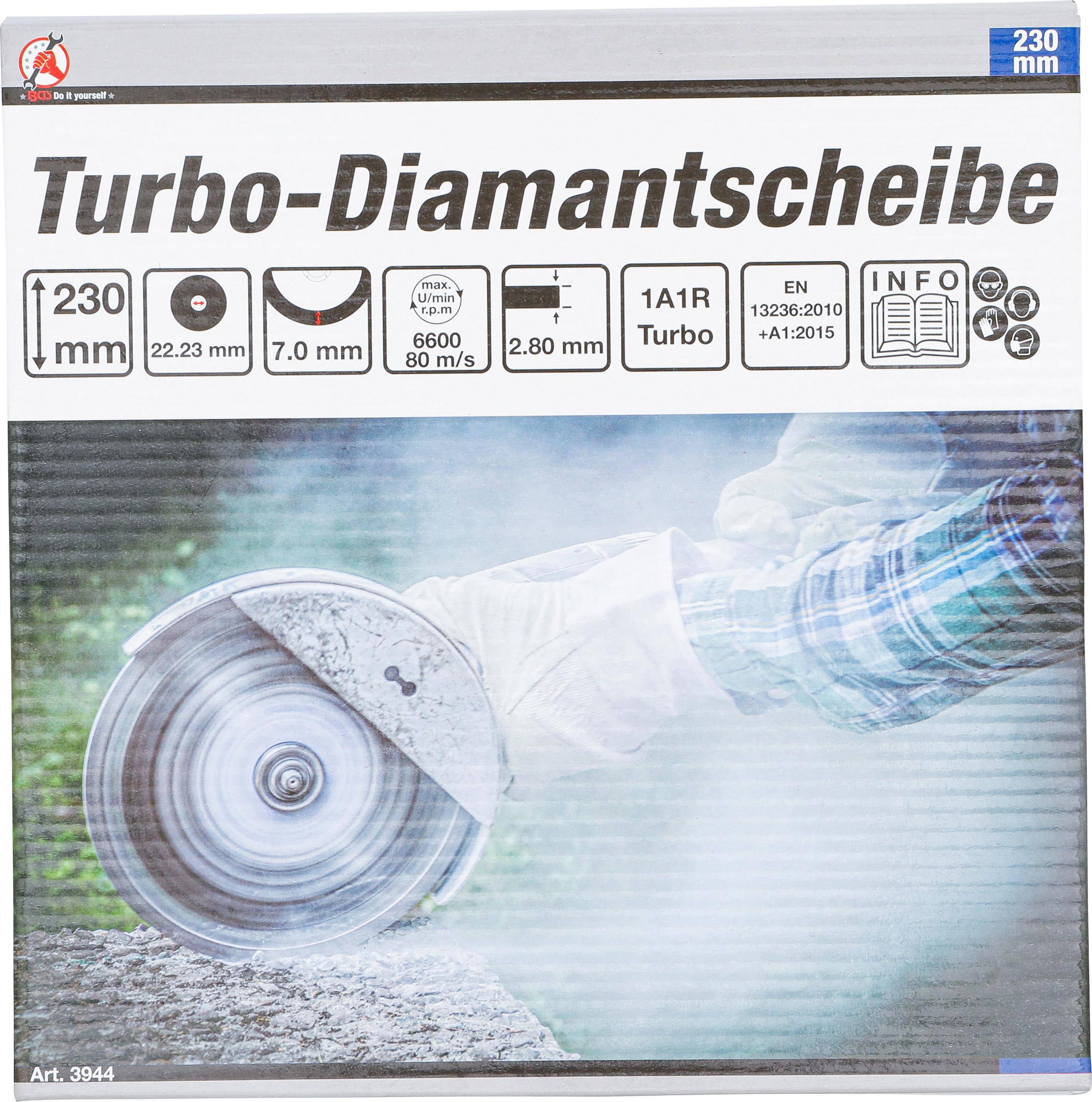 BGS Do It Yourself Turbo-Trennscheibe | 230 mm