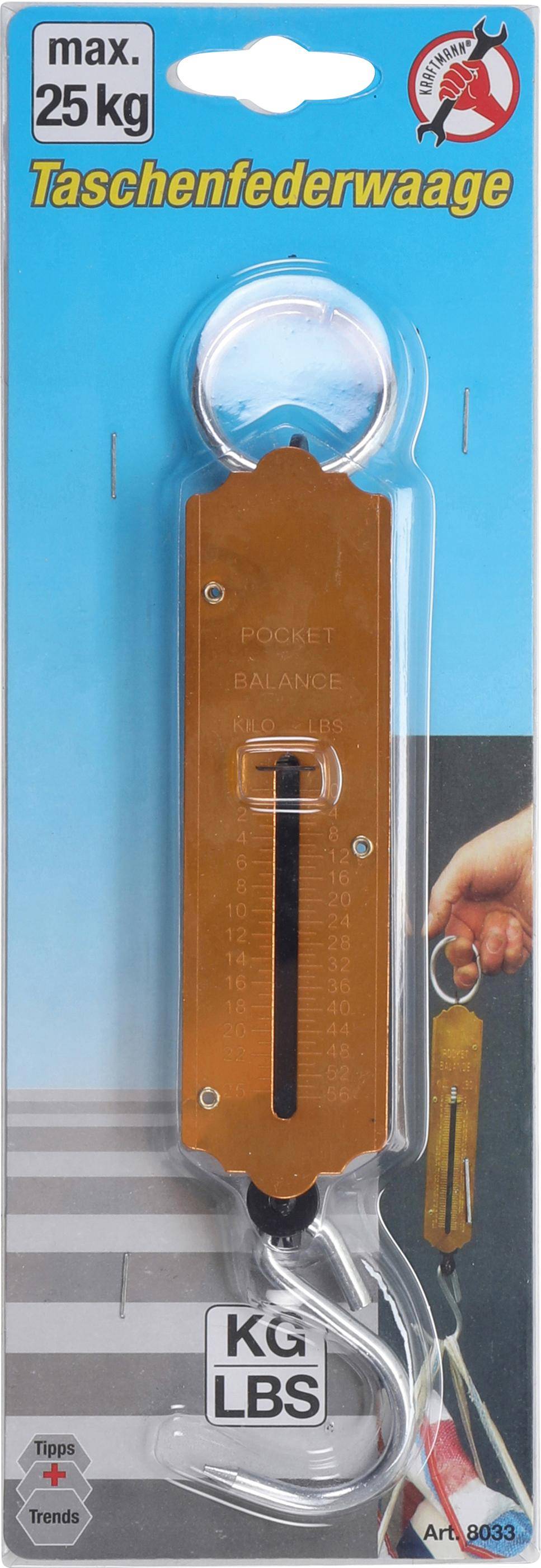 BGS Diy Taschenfederwaage | bis 25 kg