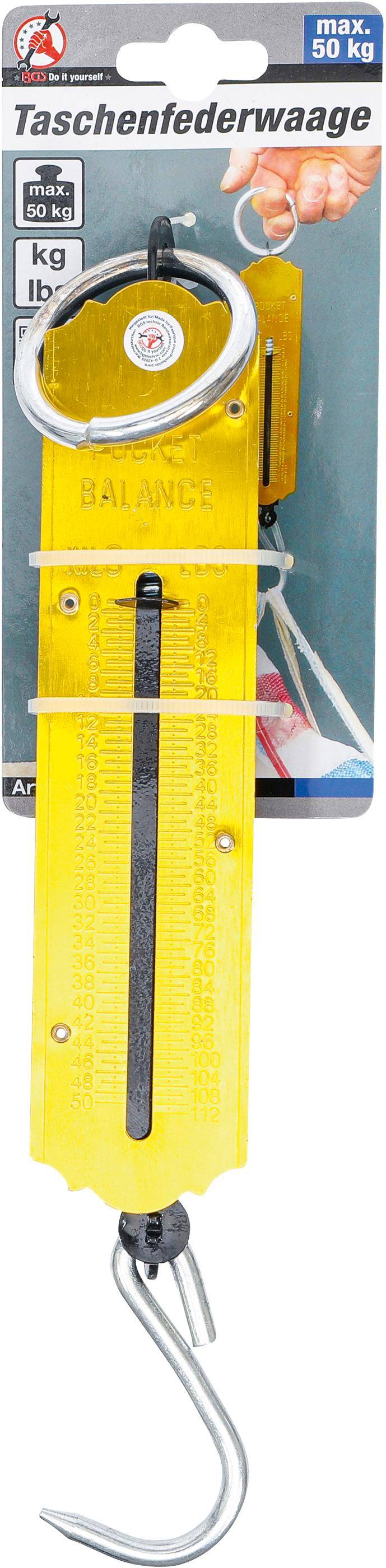 BGS Diy Taschenfederwaage | bis 50 kg
