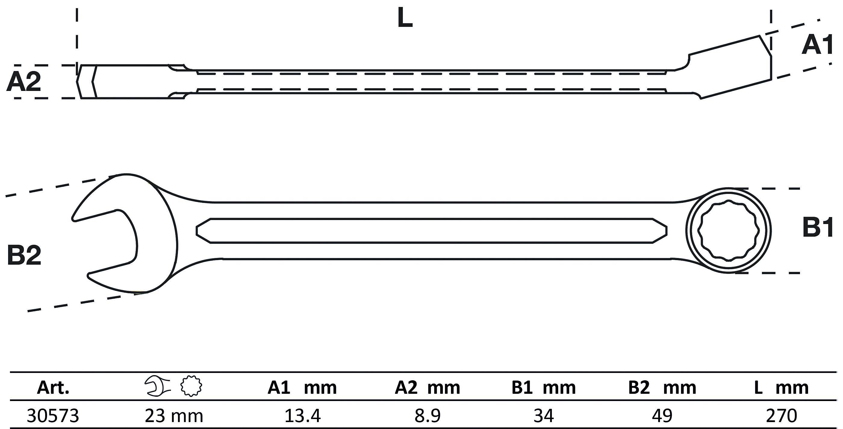 BGS Maul-Ringschlüssel | SW 23 mm