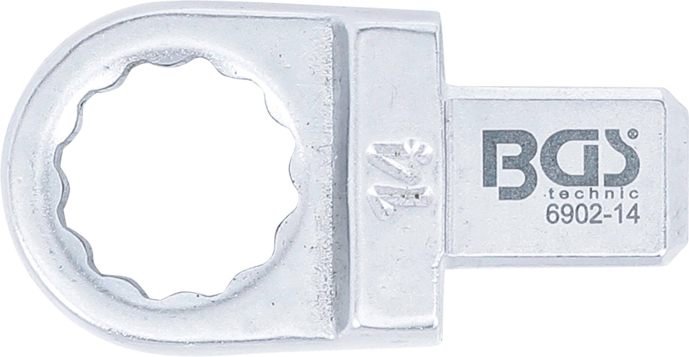BGS technic Einsteck-Ringschlssel | 14 mm | Aufnahme 9 x 12 mm
