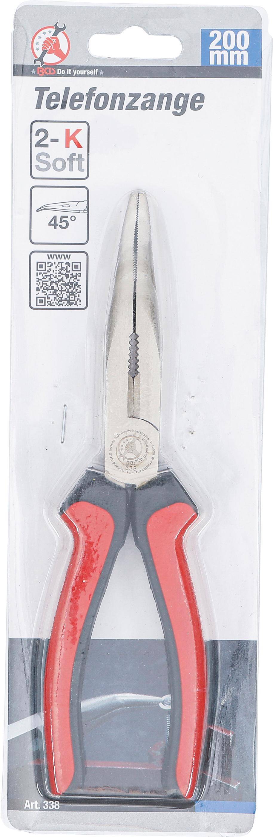 BGS Do It Yourself Telefonzange | gebogen | 200 mm