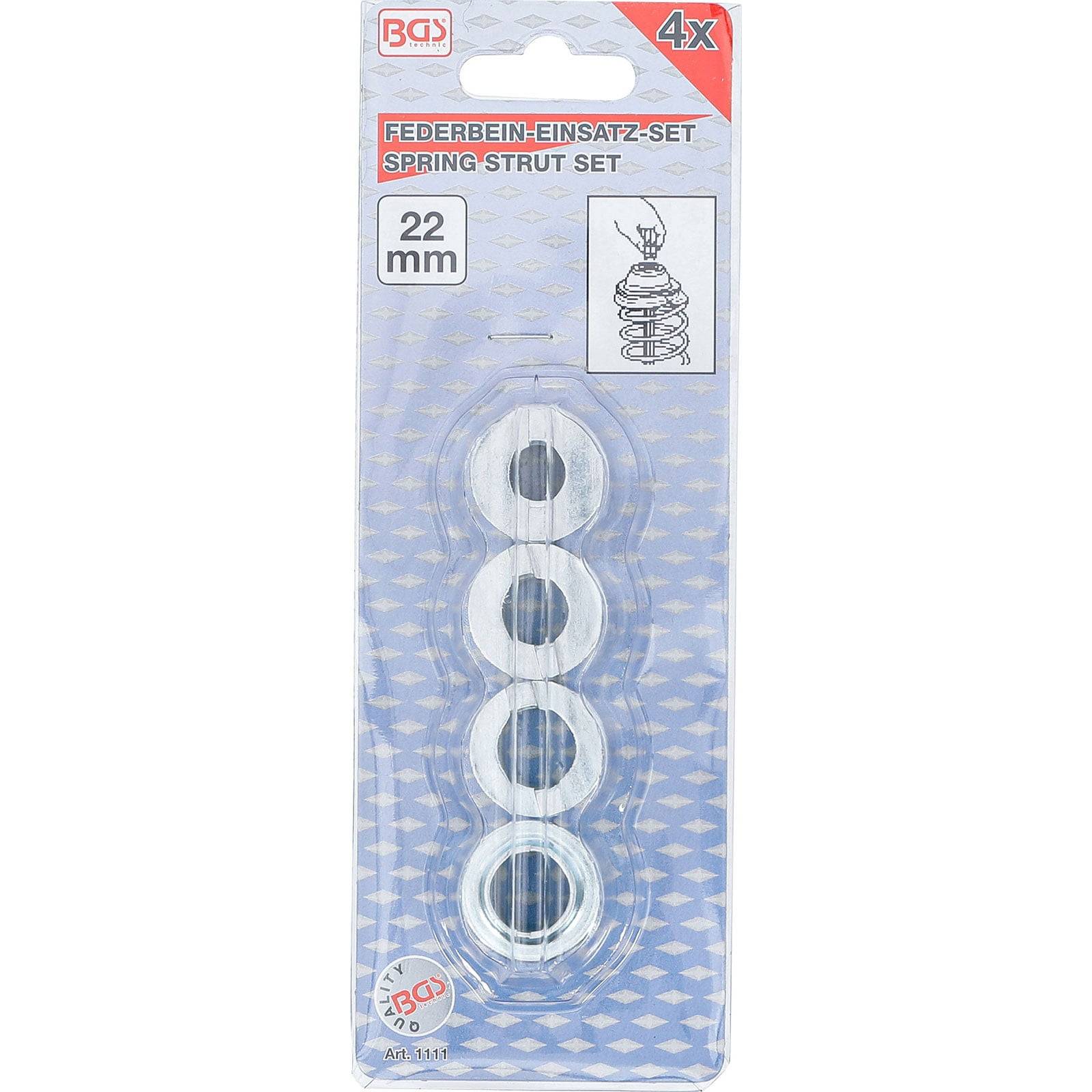 Federbeinpaket, beschriftet als 