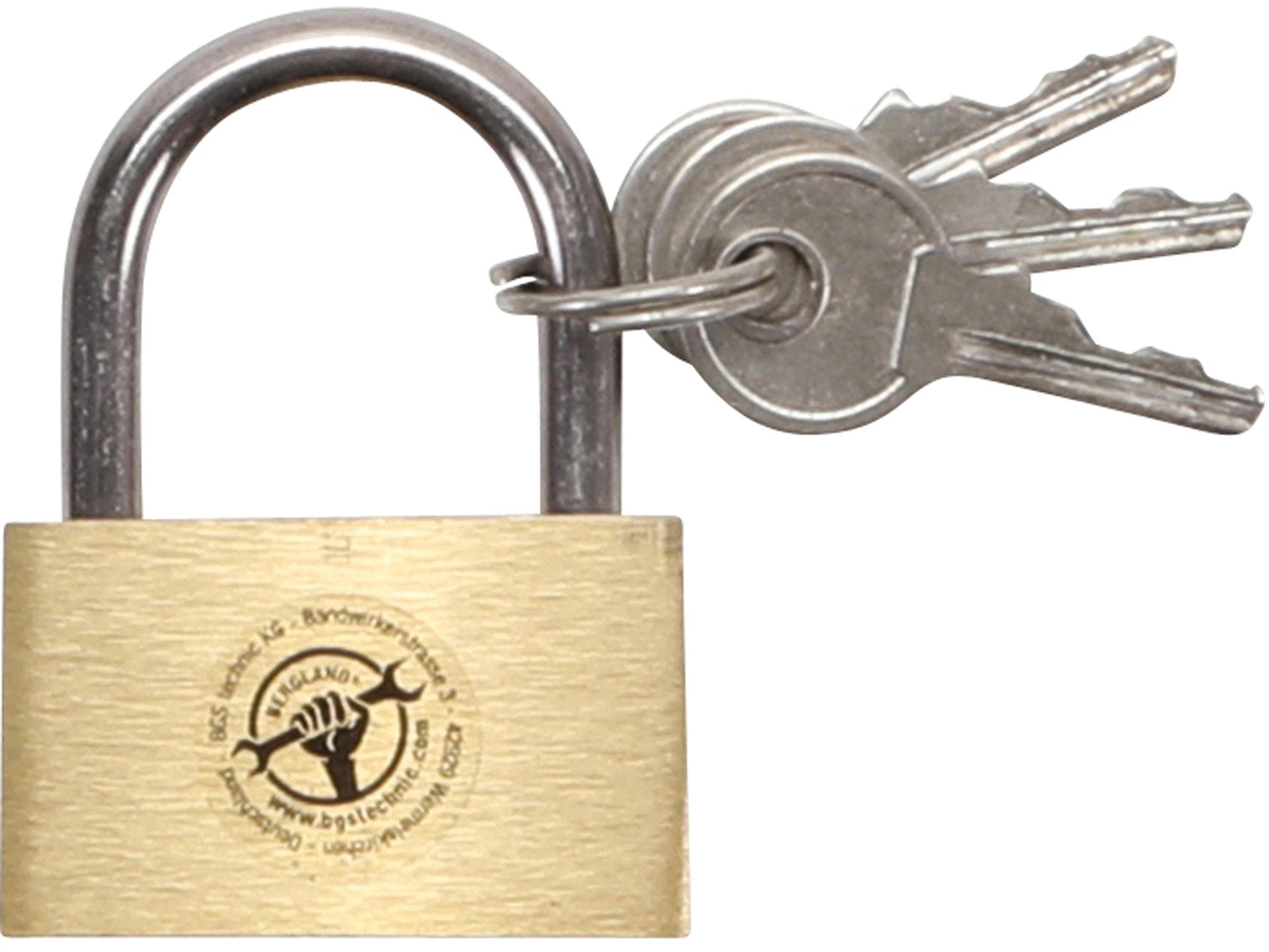 BGS Do It Yourself Messing-Vorhängeschloss | 30 mm