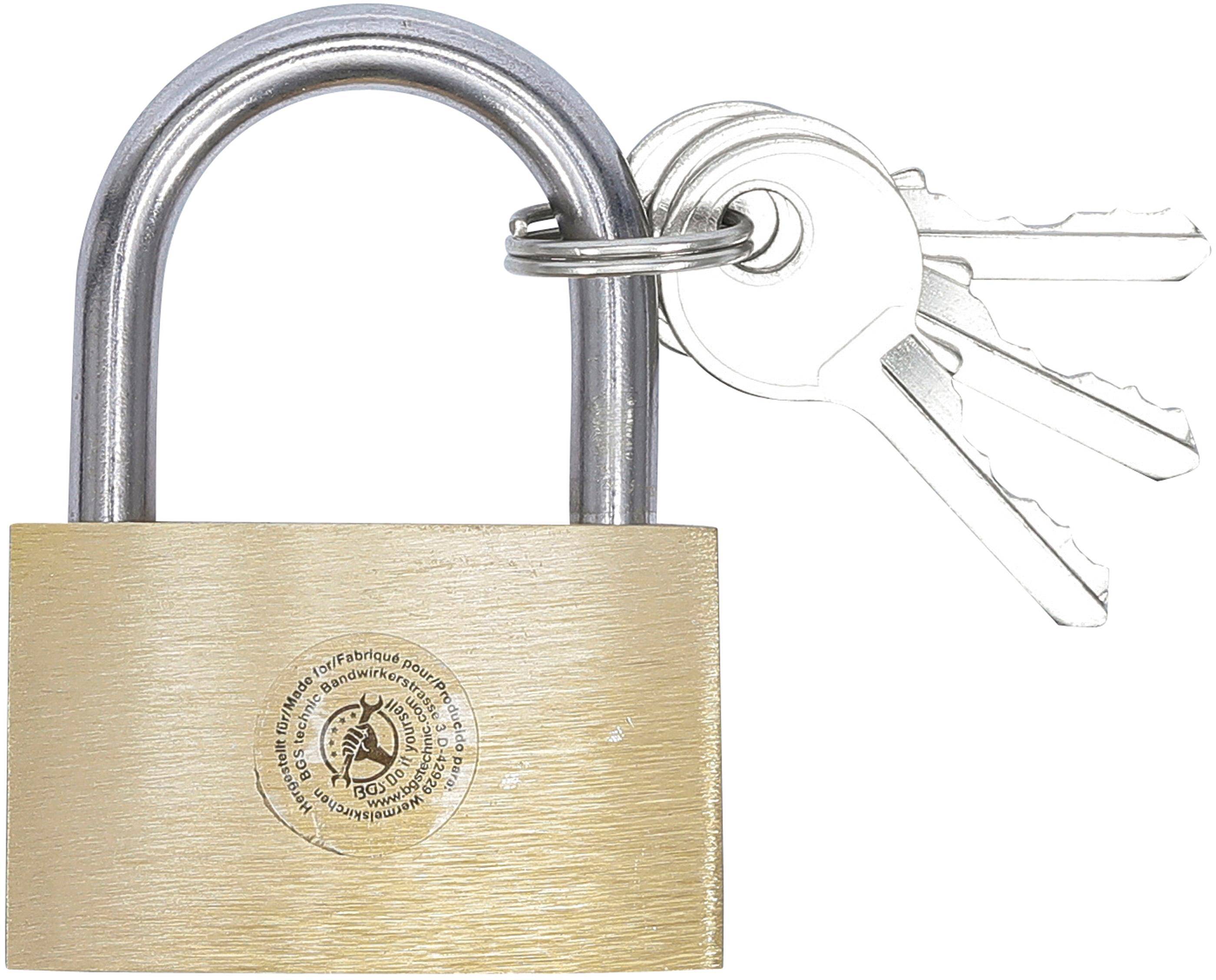 BGS Do It Yourself Messing-Vorhängeschloss | 40 mm