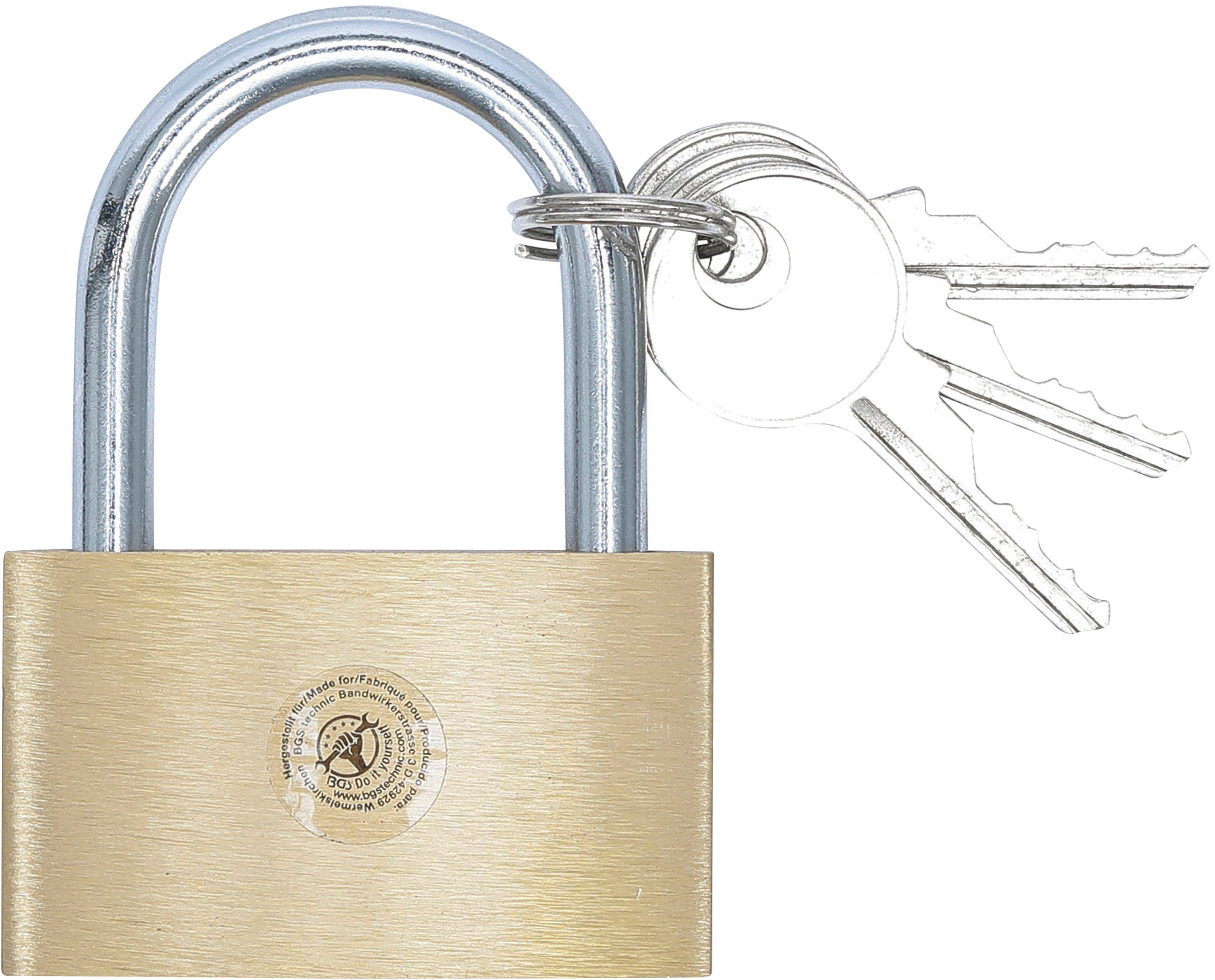 BGS Do It Yourself Messing-Vorhängeschloss | 50 mm