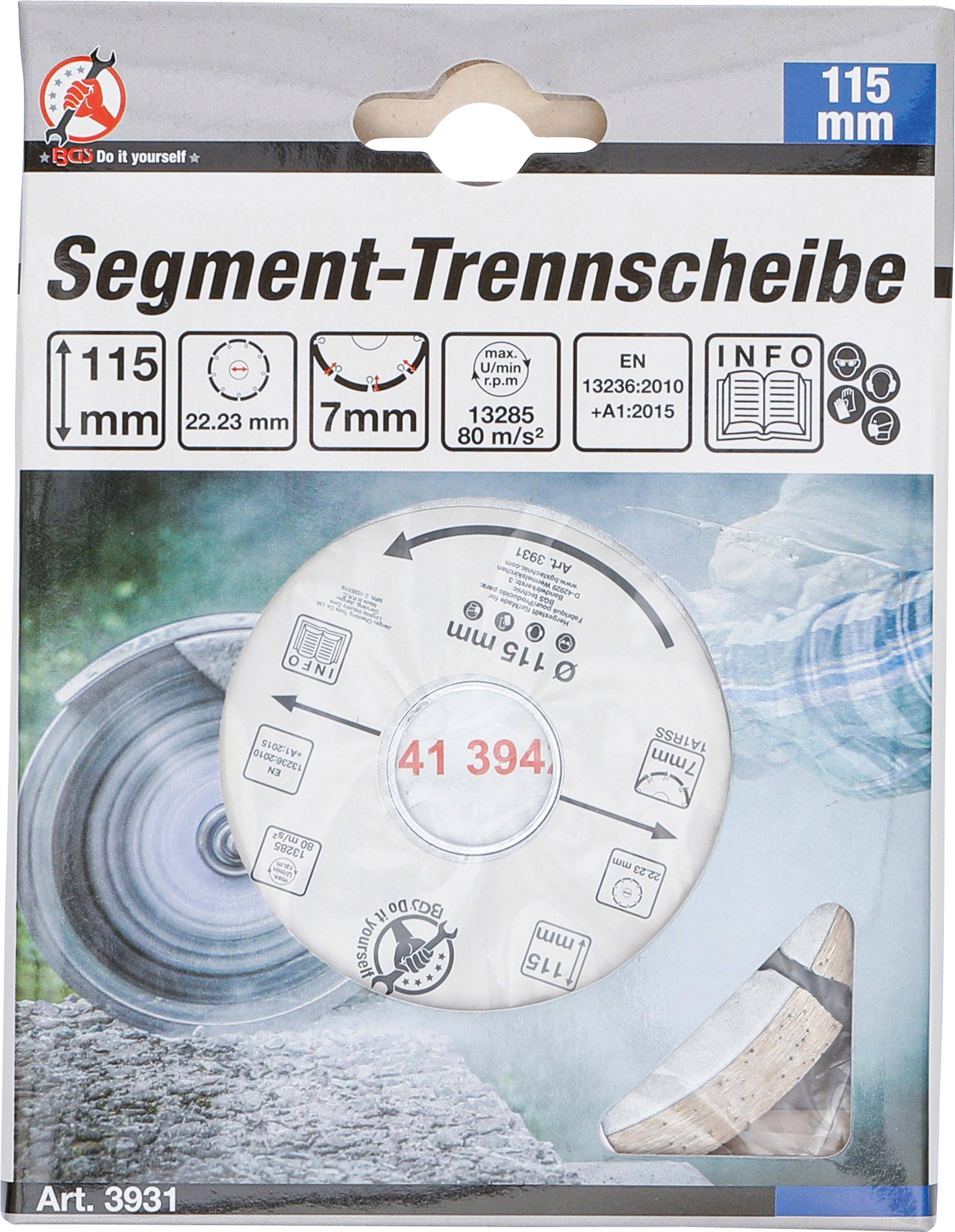 BGS technic Segment-Trennscheibe | 115 mm