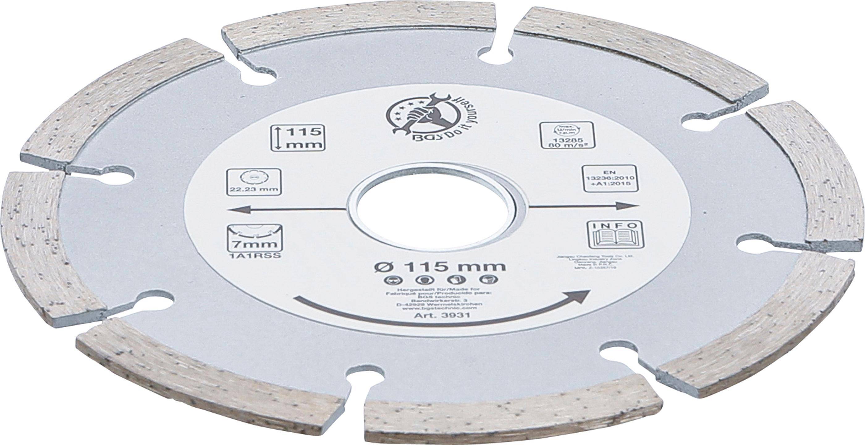 BGS technic Segment-Trennscheibe | 115 mm