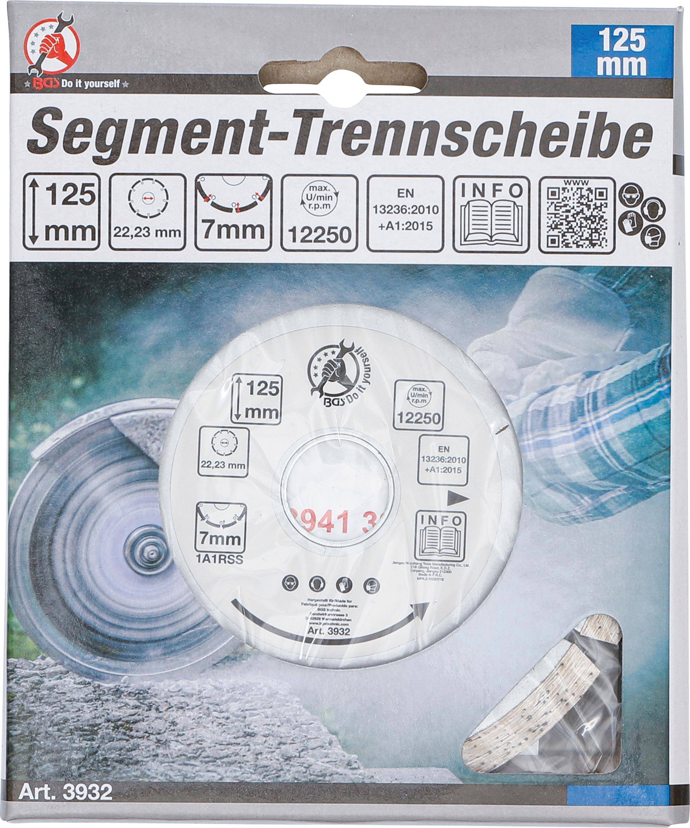 BGS Do It Yourself Segment-Trennscheibe | 125 mm