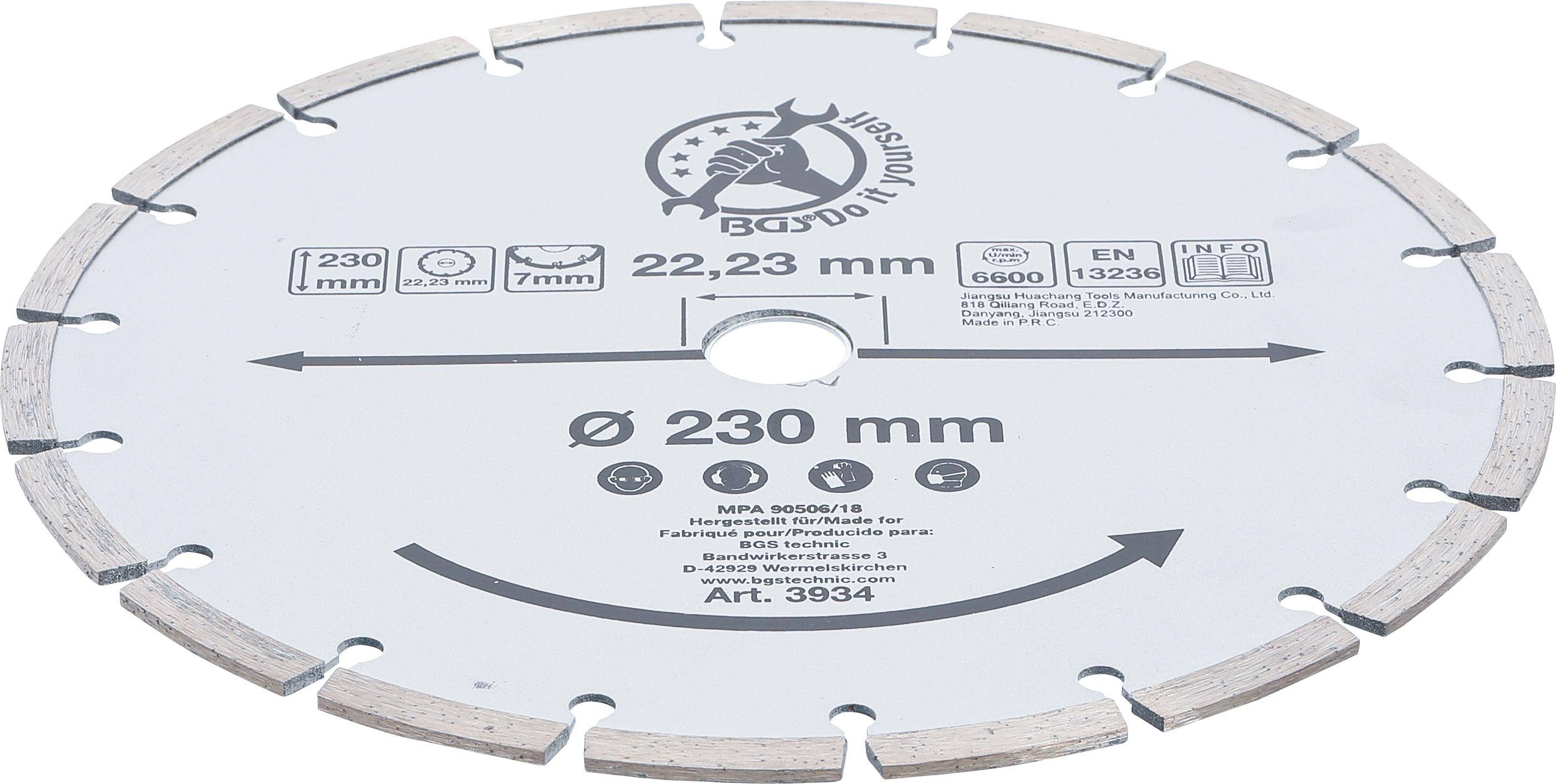 BGS technic Segment-Trennscheibe | 230 mm