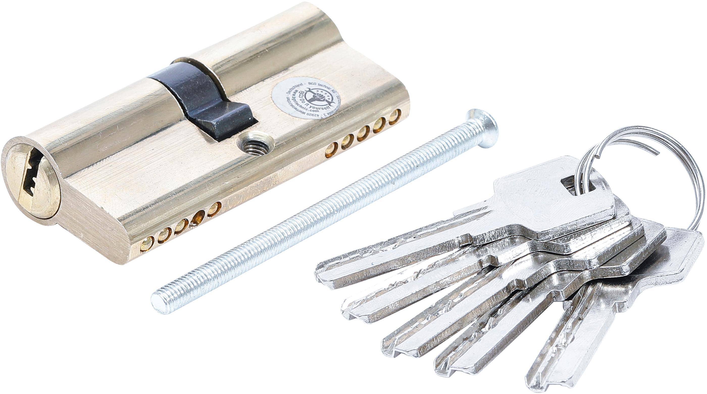 BGS technic Messing-Schliezylinder | 70 mm