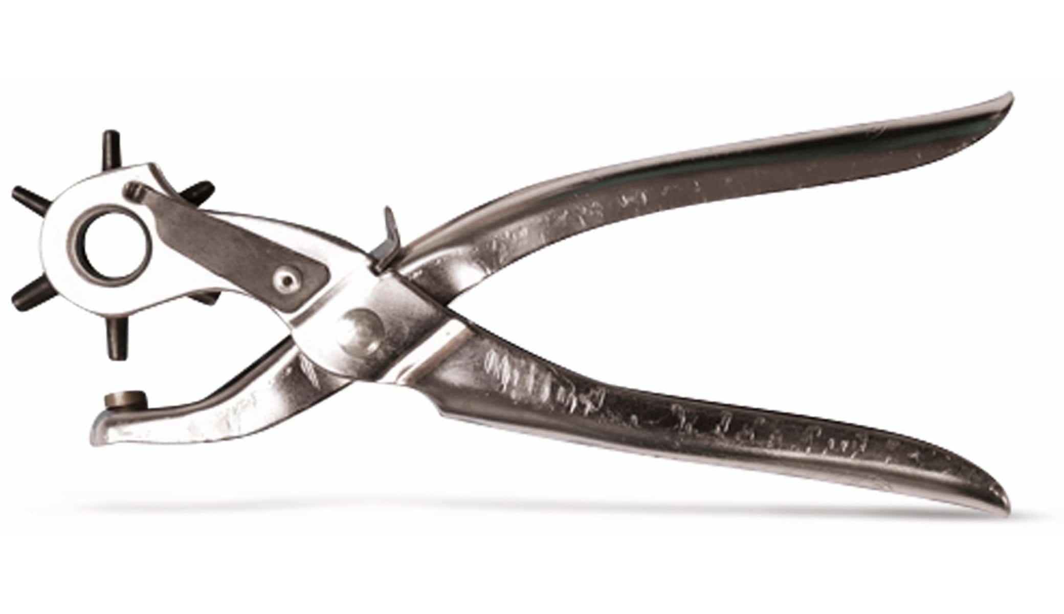 Ein Paar Metallzangen mit glänzenden, gekrümmten Griffen, diagonal positioniert.