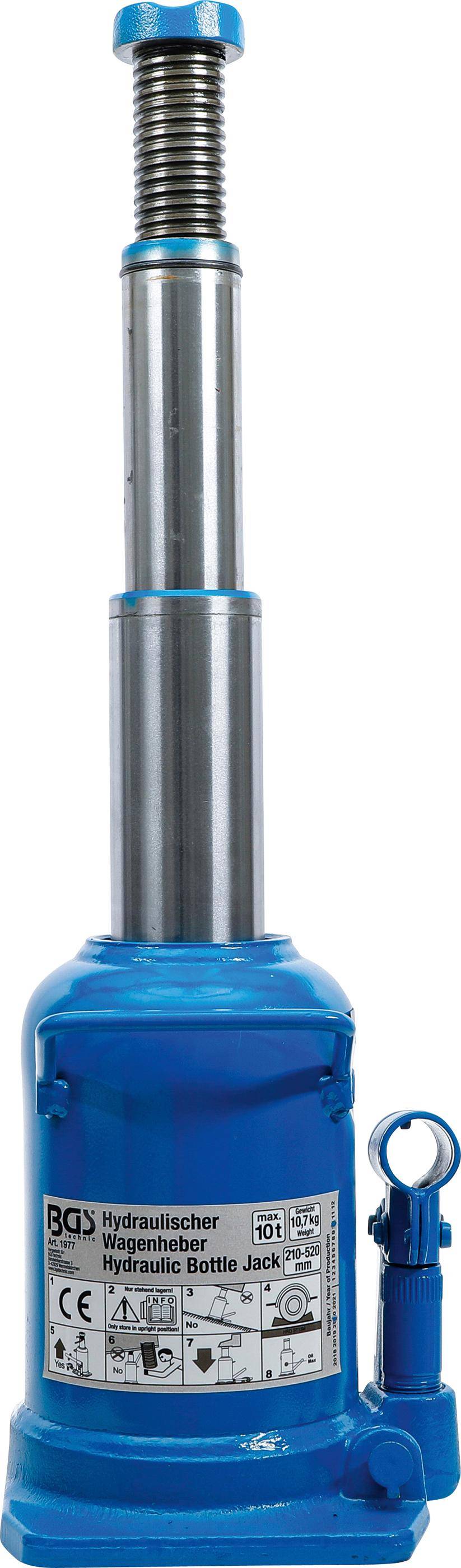 BGS technic Hydraulischer Flaschen-Wagenheber | 10 t