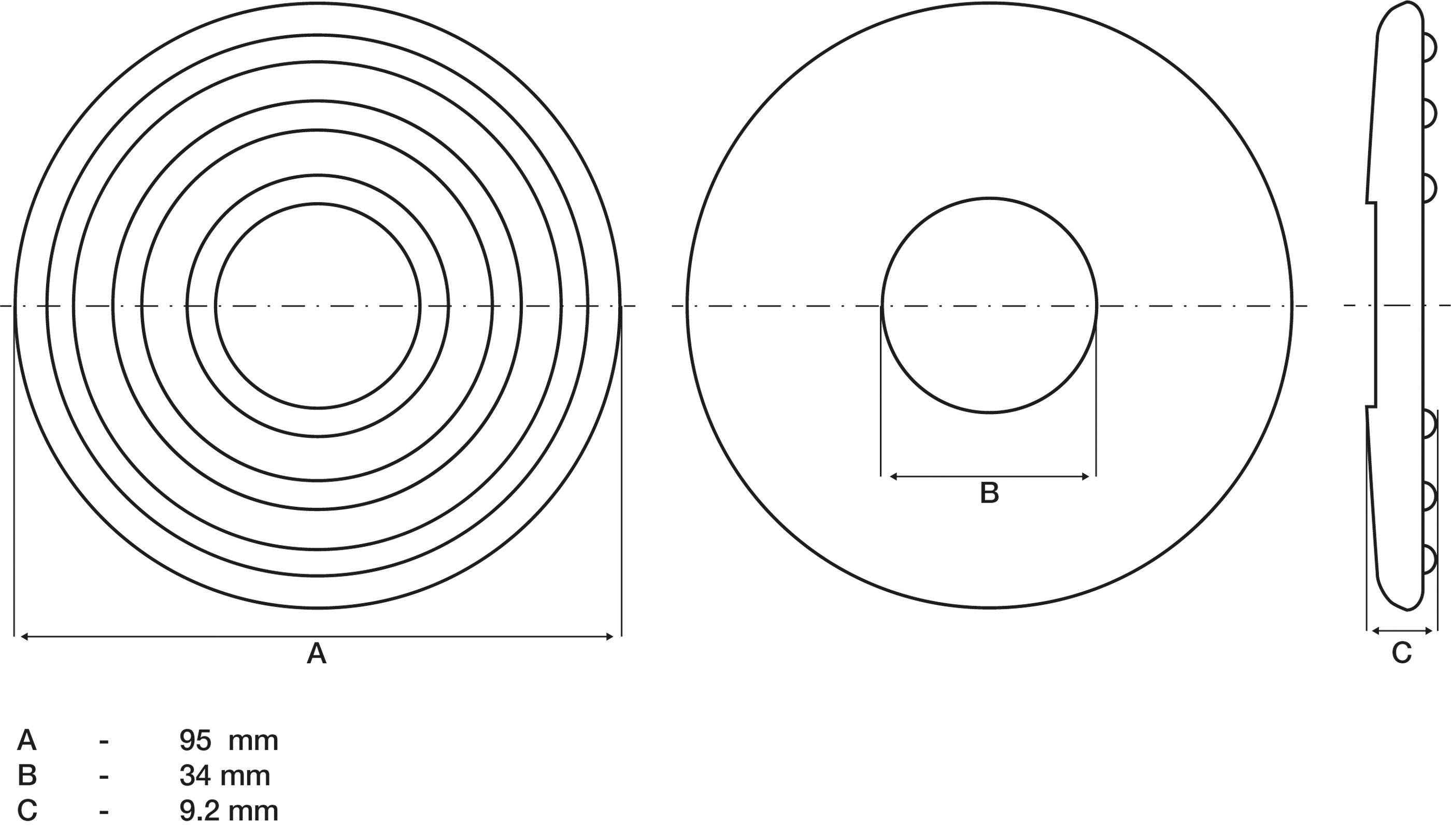 BGS technic Ersatz-Gummipad | für Art. 2889