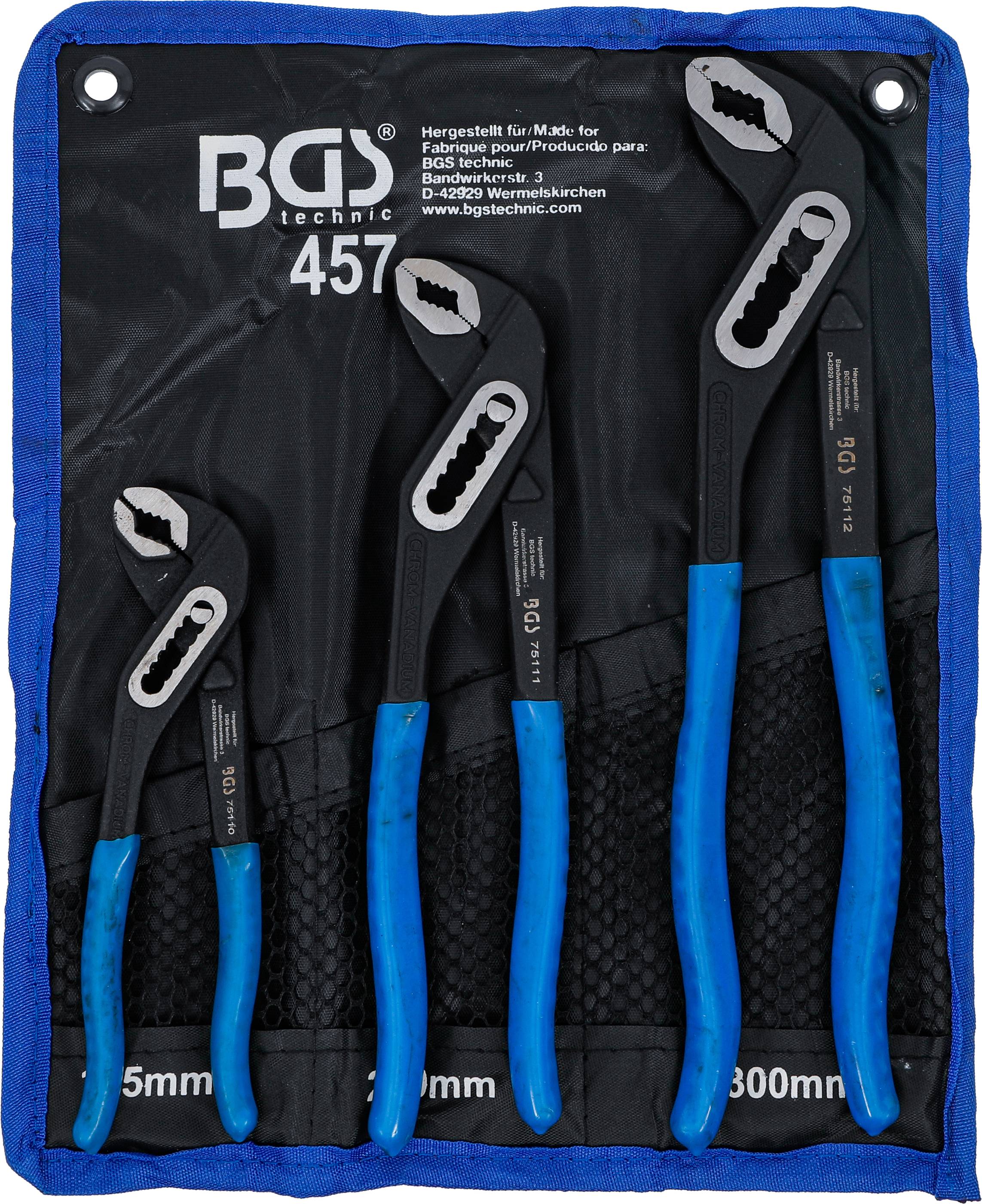 BGS technic Wasserpumpenzangen-Satz | 3-tlg.