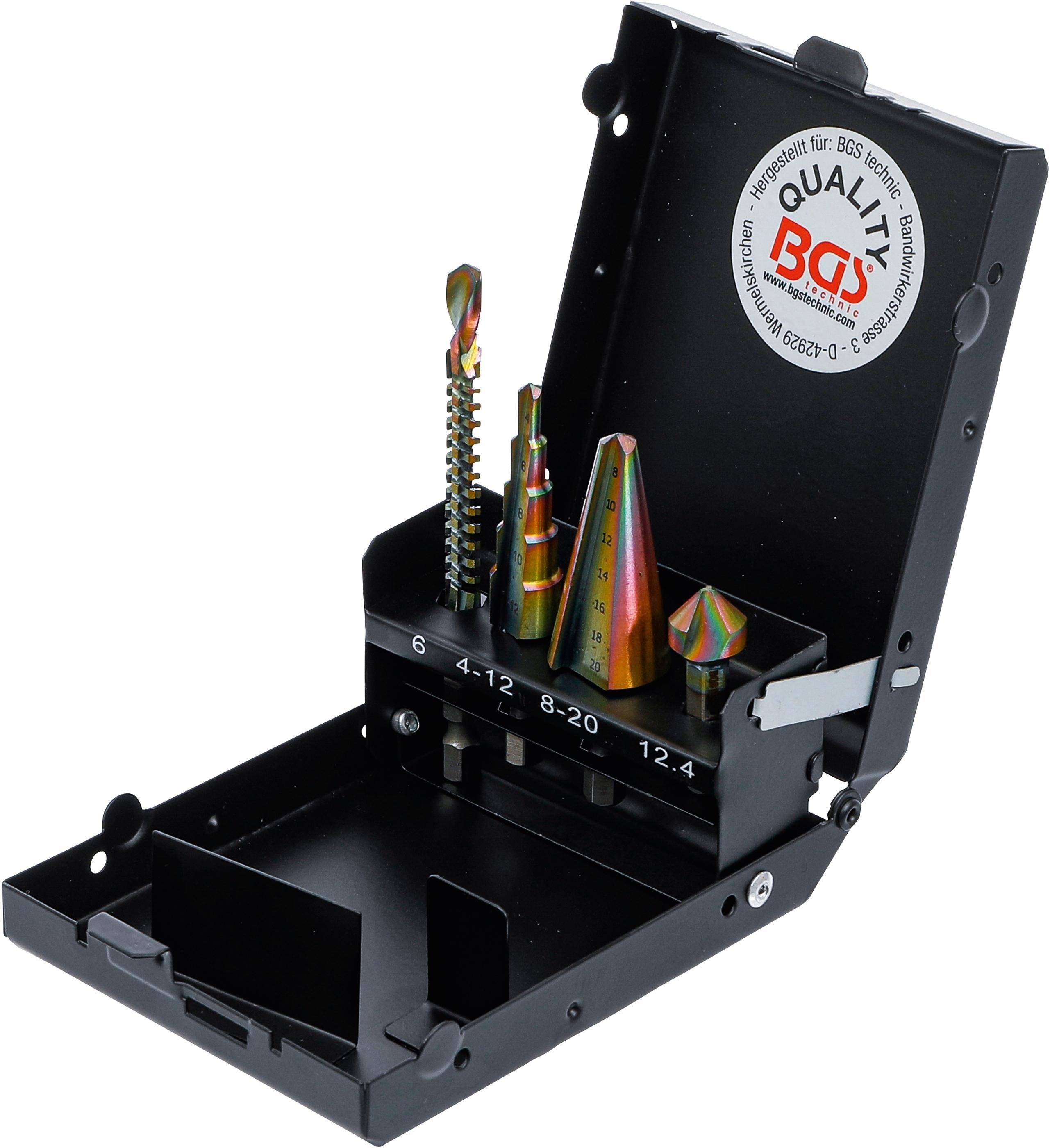 BGS technic Multi-Bohrer-Satz | HSS-G | 4-tlg.