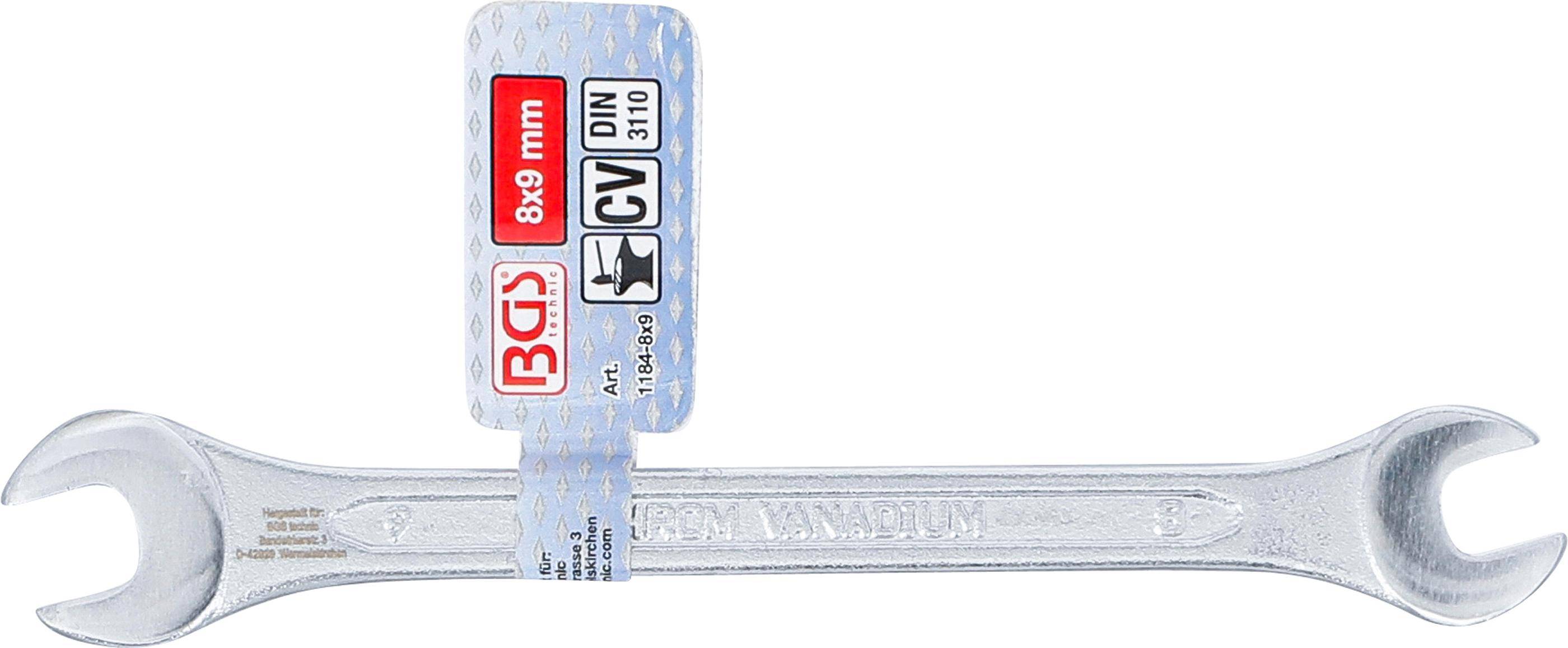 BGS Doppel-Maulschlssel | SW 8 x 9 mm