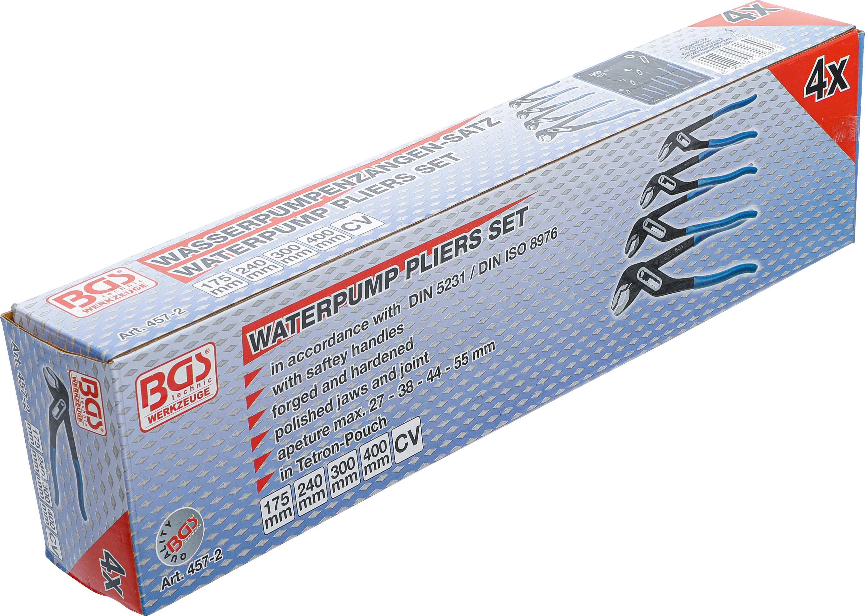 BGS technic Wasserpumpenzangen-Satz | 4-tlg.