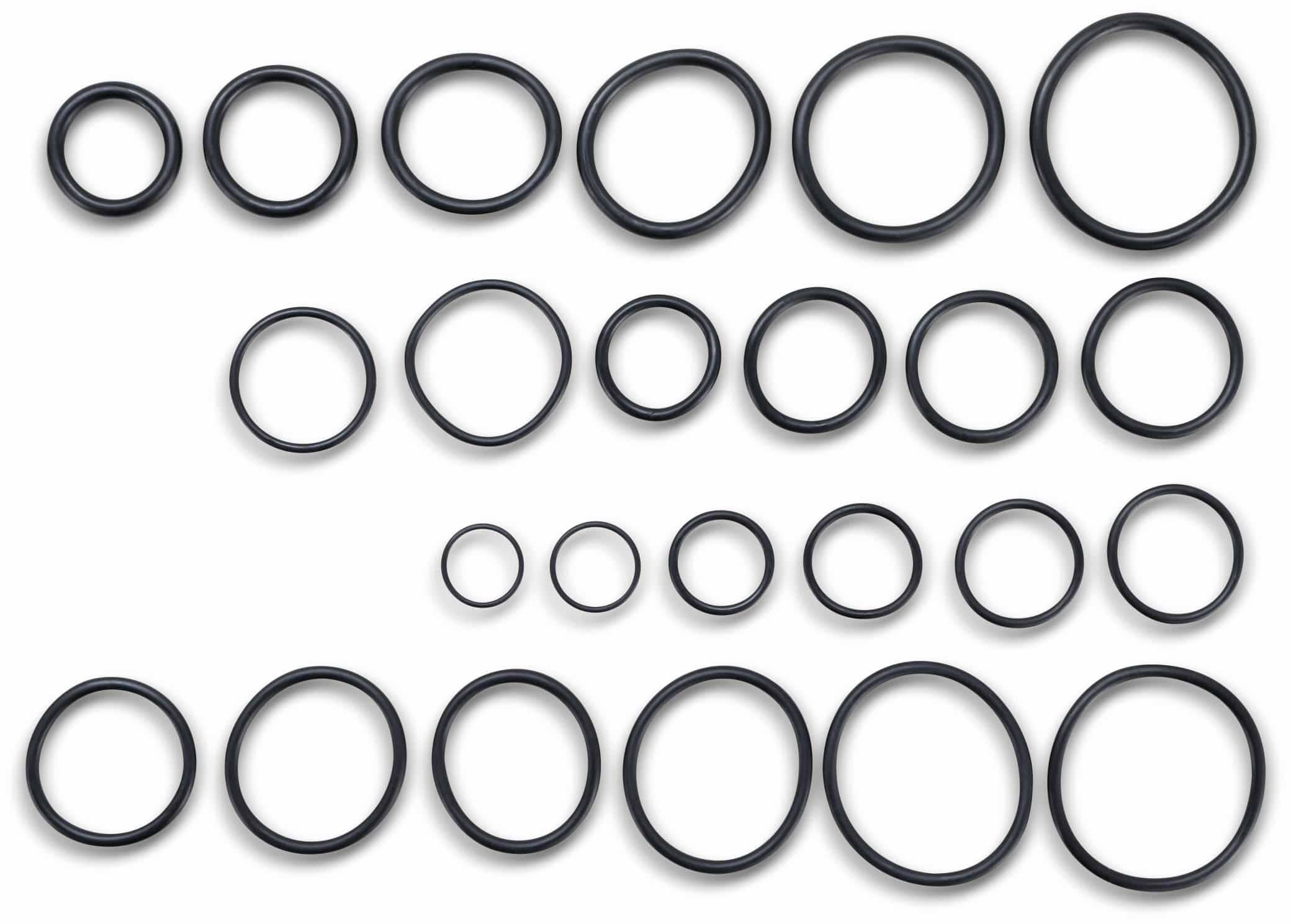 BGS TECHNIC Sort. O-Ring, 8105, Ø18...50 mm, 285-tlg